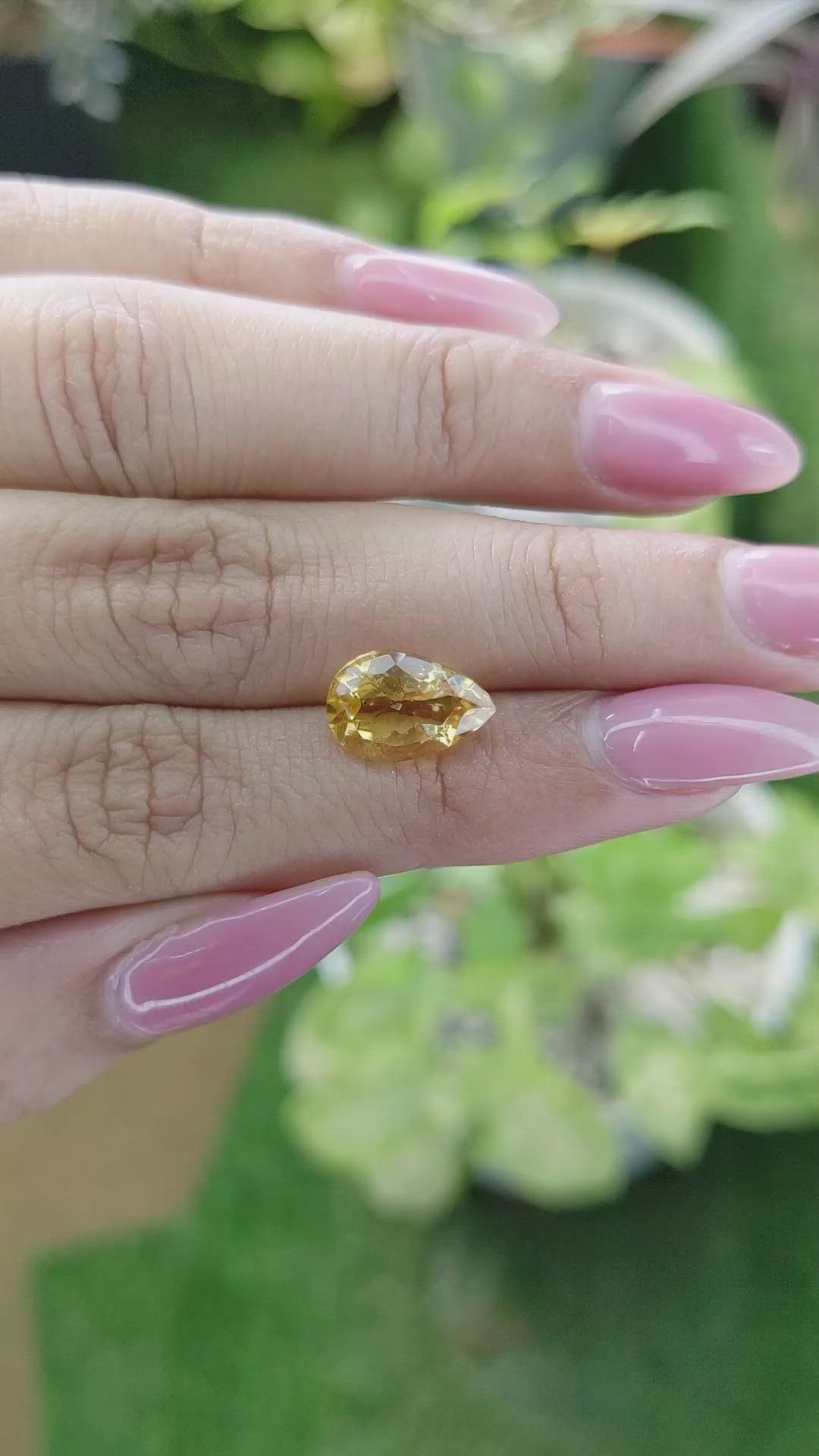 2.93 Ct. Citrine from Brazil Size Video