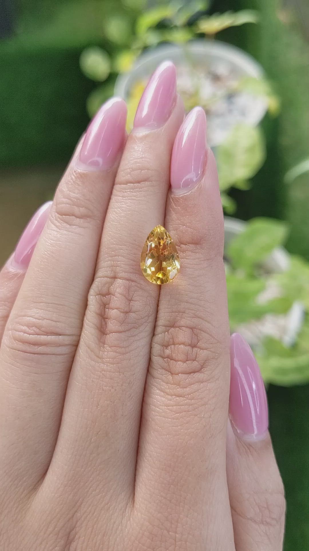 2.93 Ct. Citrine from Brazil Size Video