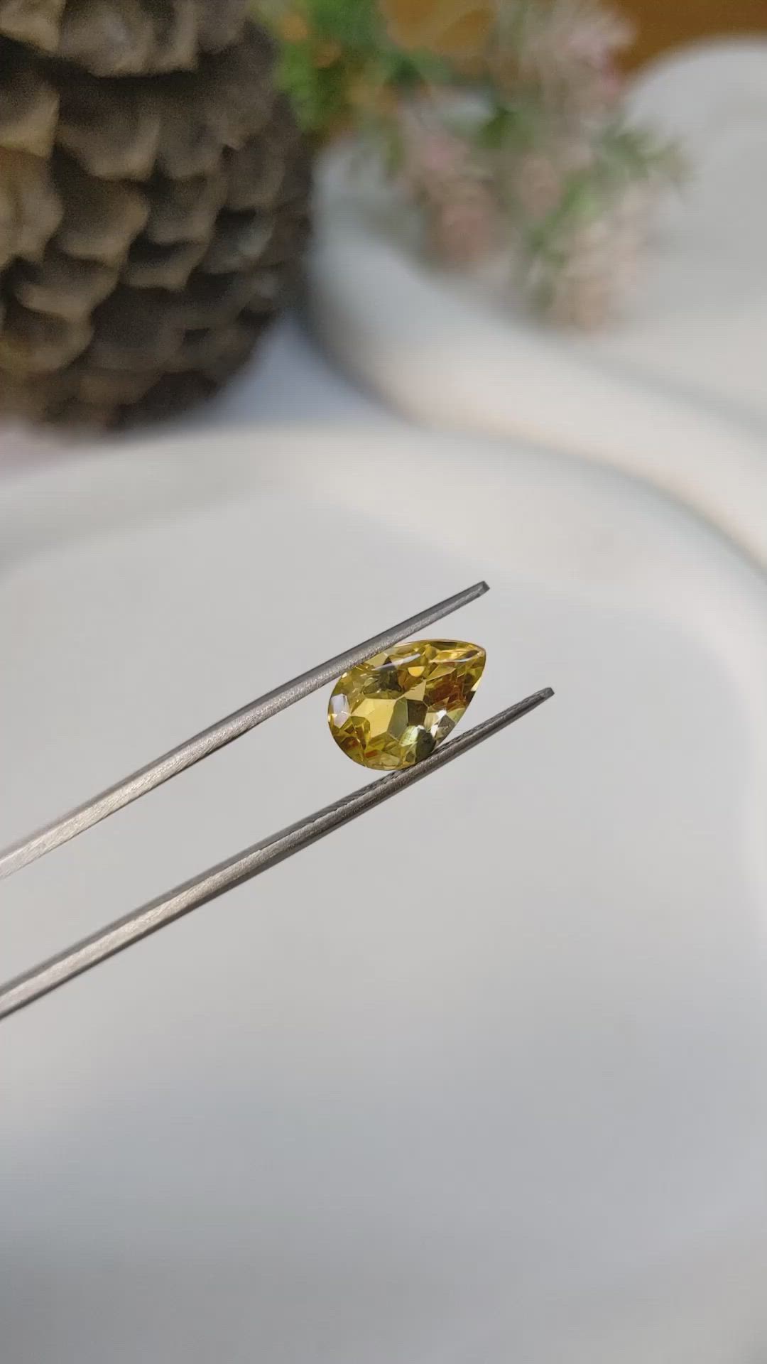 2.93 Ct. Citrine from Brazil Size Video