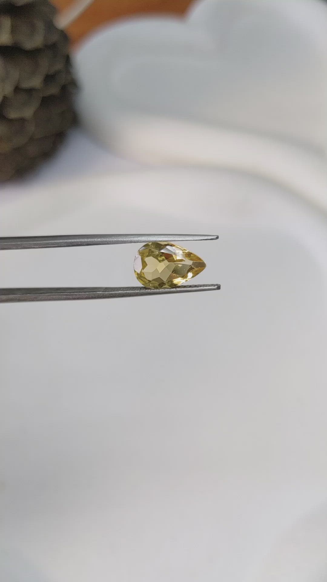 2.45 Ct. Citrine from Ceylon (Sri Lanka) Size Video