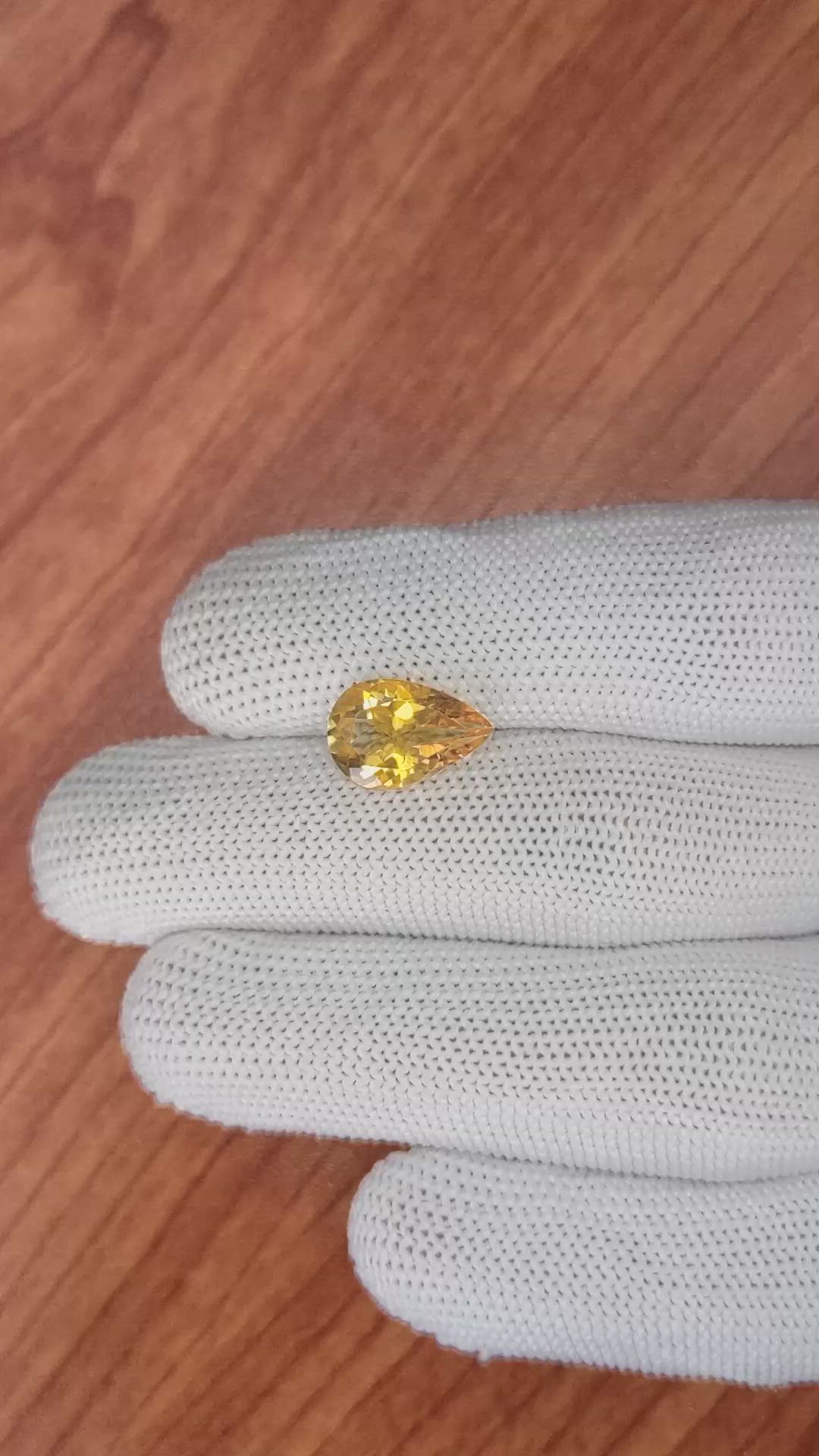 3.06 Ct. Citrine from Brazil Size Video