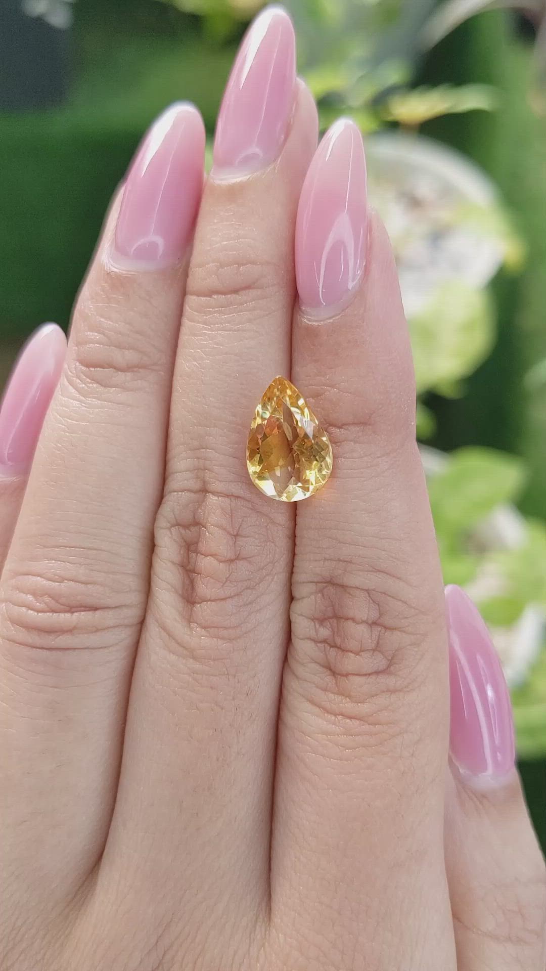 3.06 Ct. Citrine from Brazil Size Video