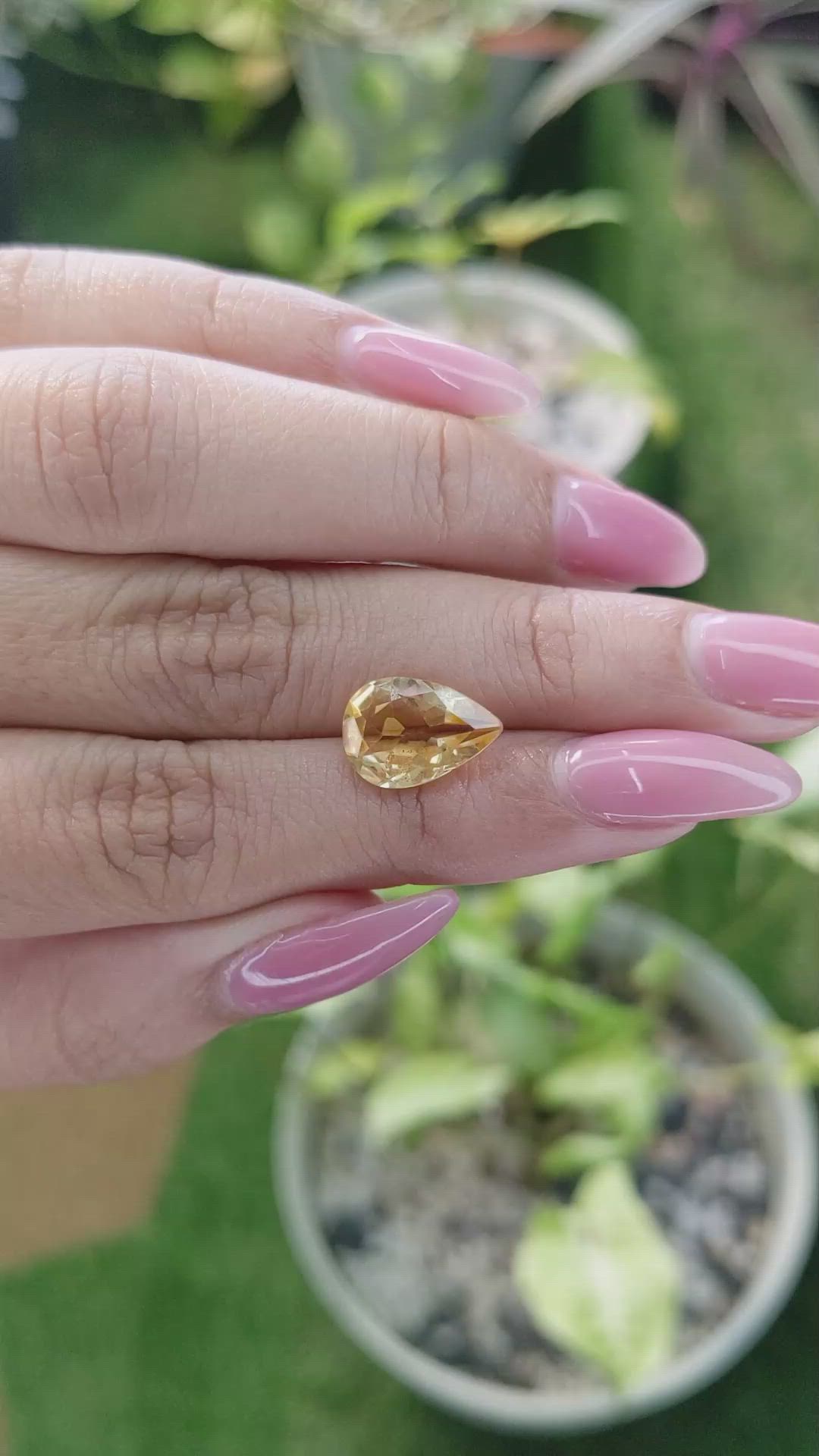 3.04 Ct. Citrine from Brazil Size Video