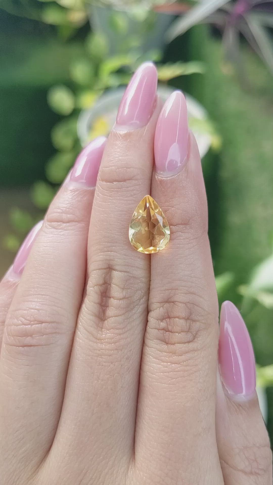 3.04 Ct. Citrine from Brazil Size Video