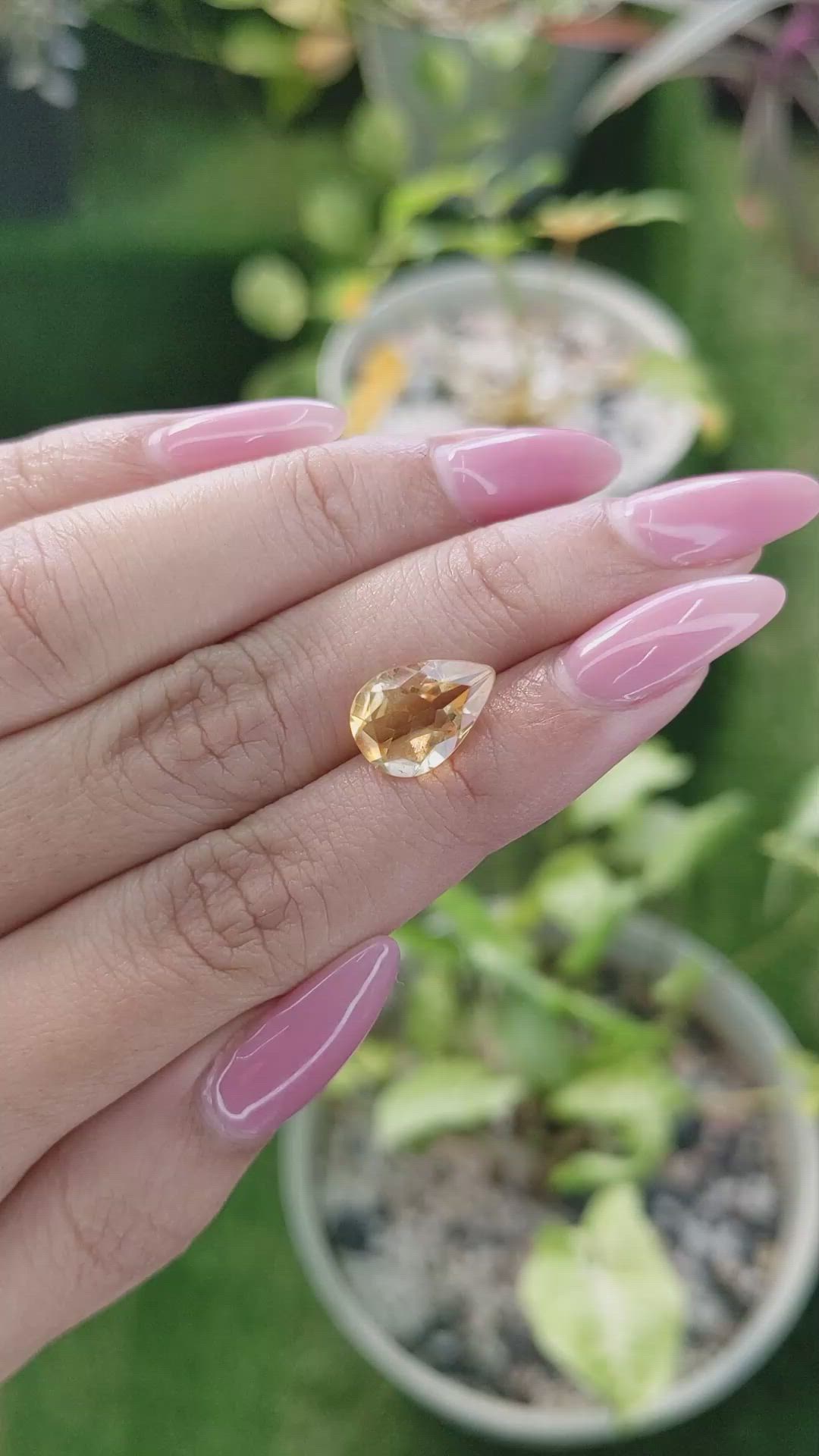 3.04 Ct. Citrine from Brazil Size Video