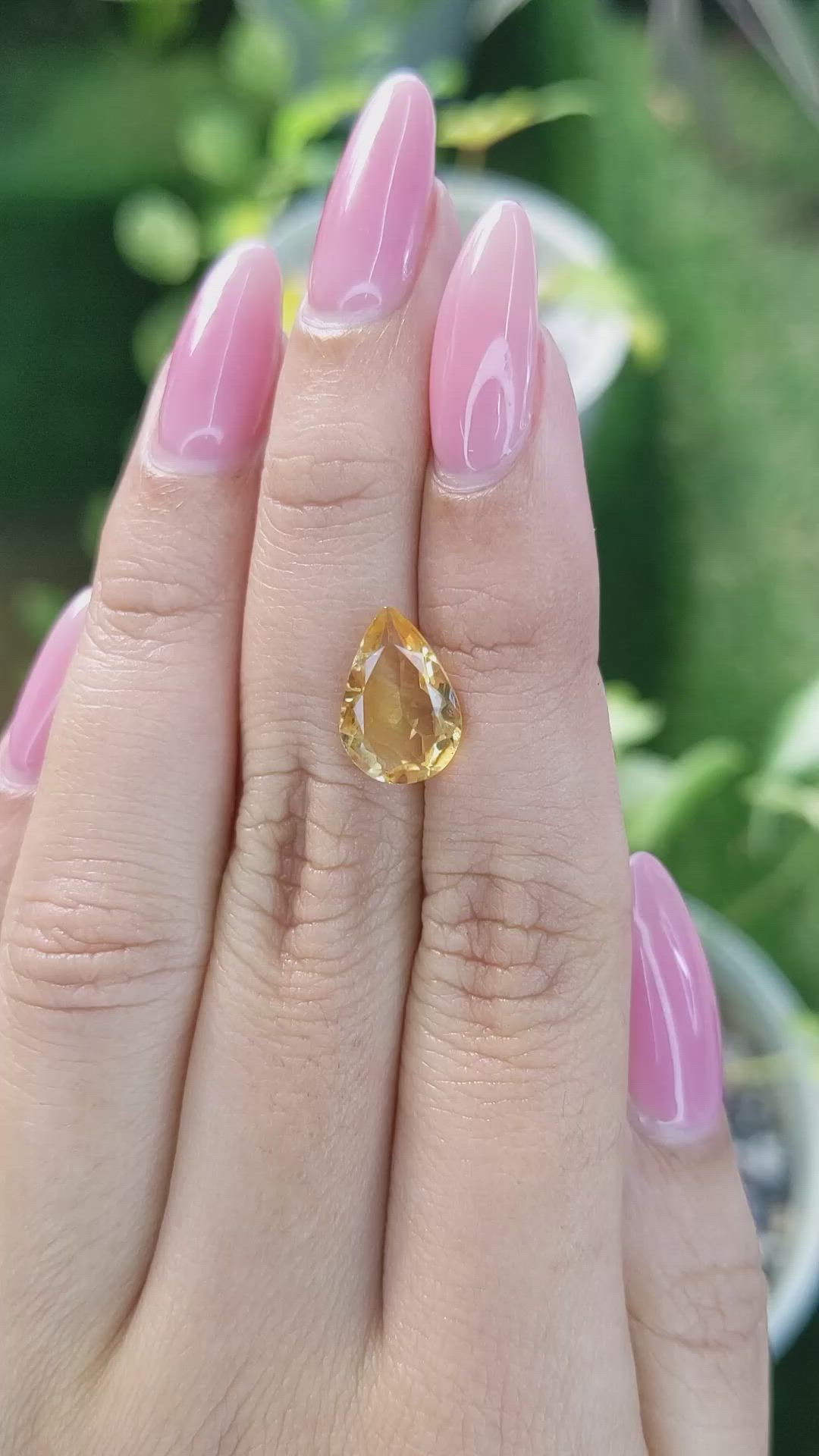 2.72 Ct. Citrine from Brazil Size Video