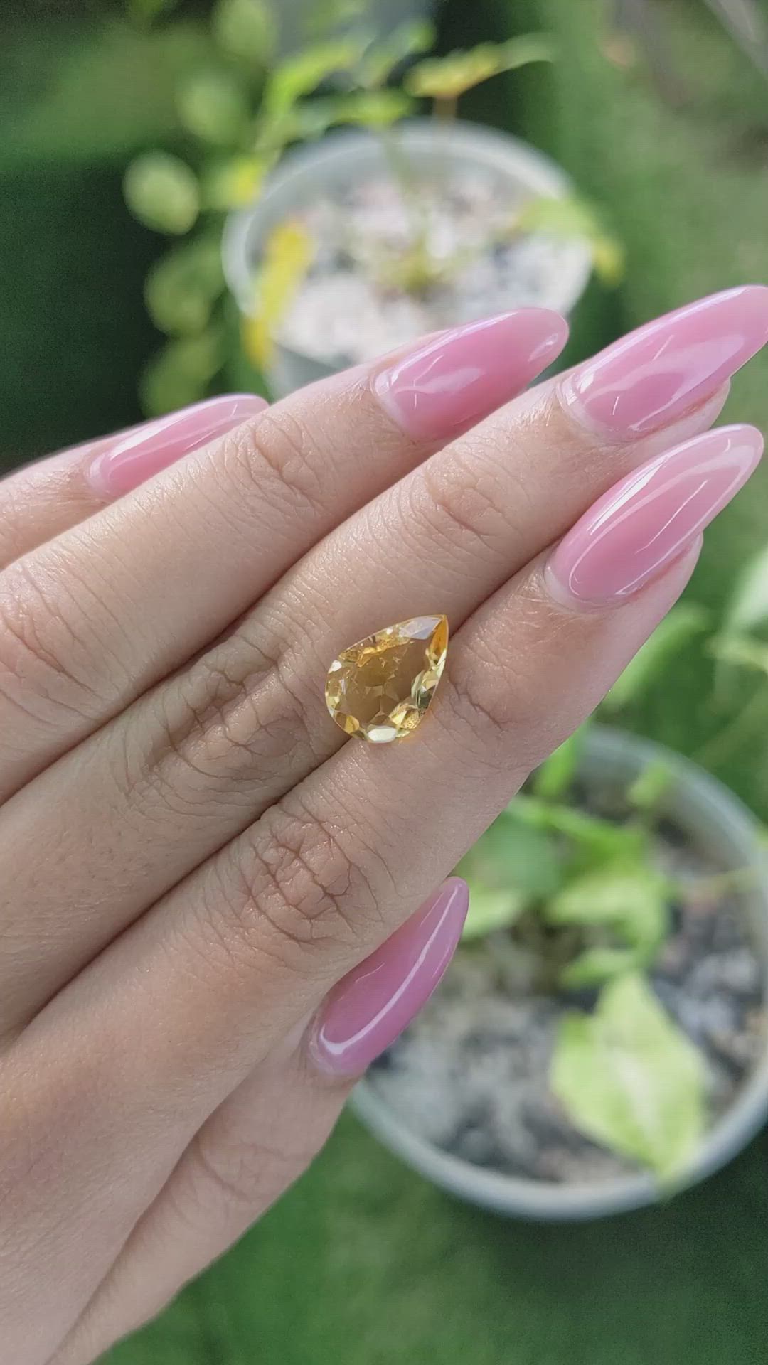 2.72 Ct. Citrine from Brazil Size Video