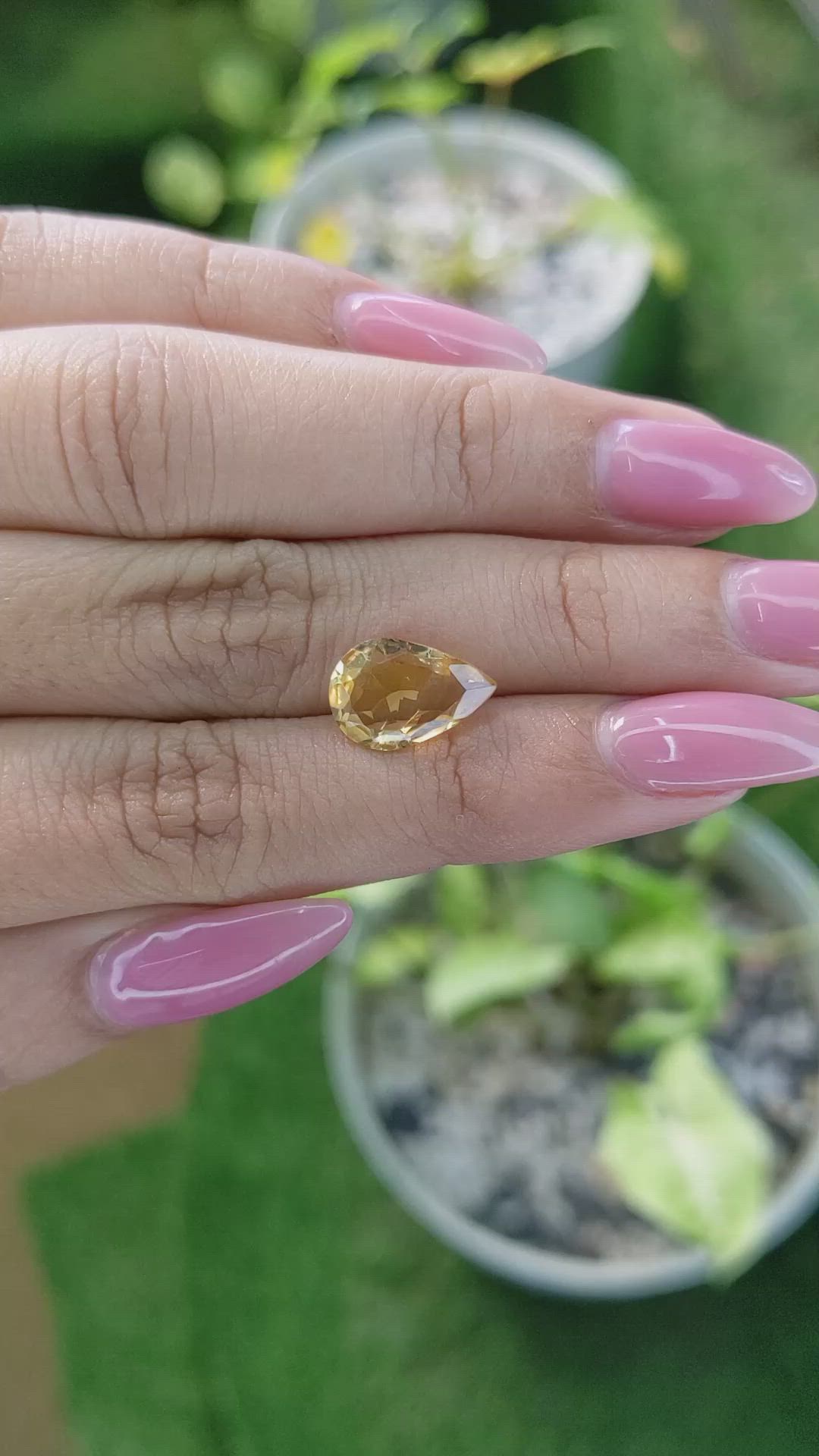 2.72 Ct. Citrine from Brazil Size Video