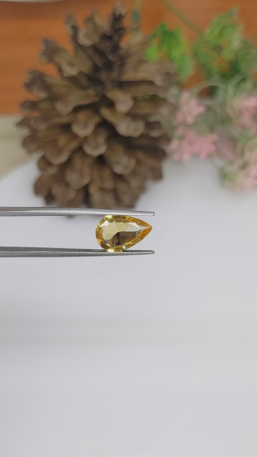 2.72 Ct. Citrine from Brazil Size Video