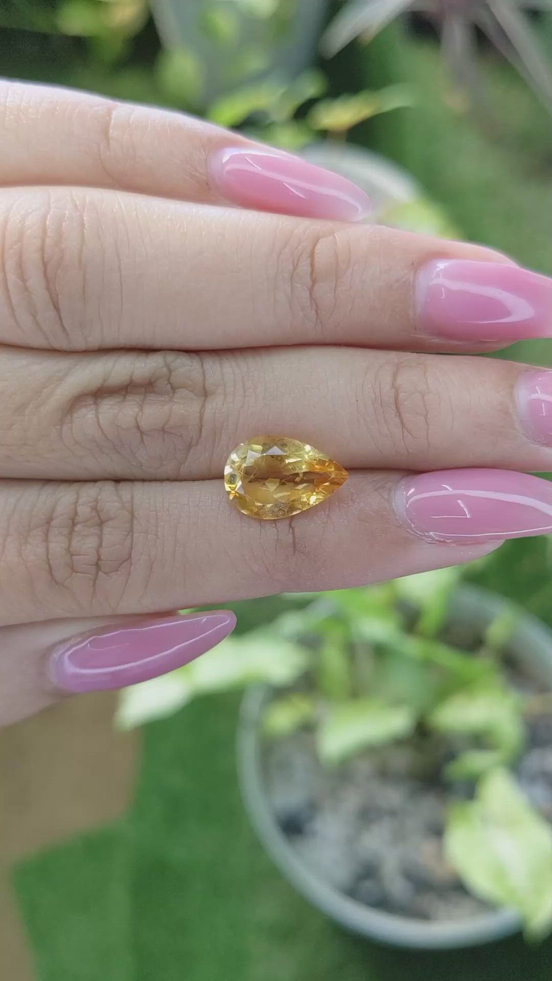 2.89 Ct. Citrine from Brazil Size Video