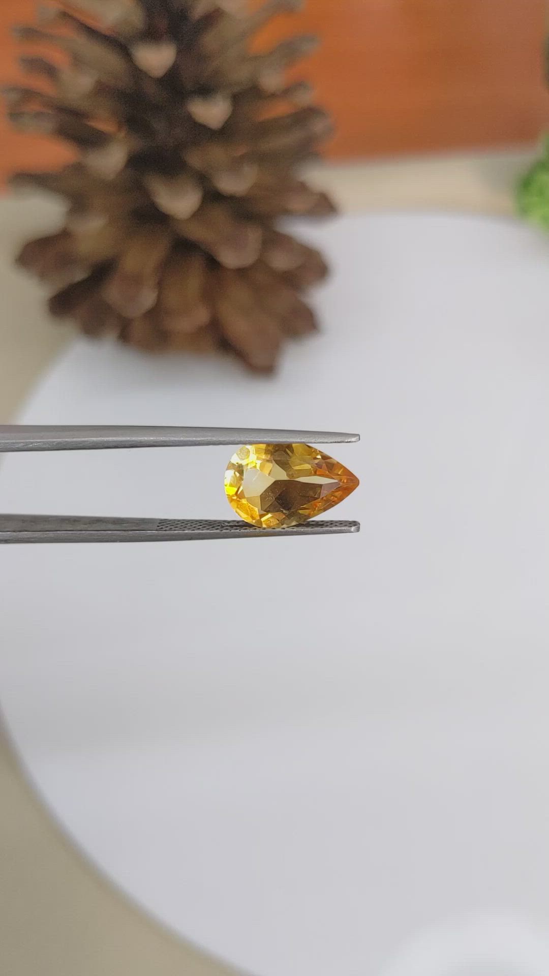 2.89 Ct. Citrine from Brazil Size Video