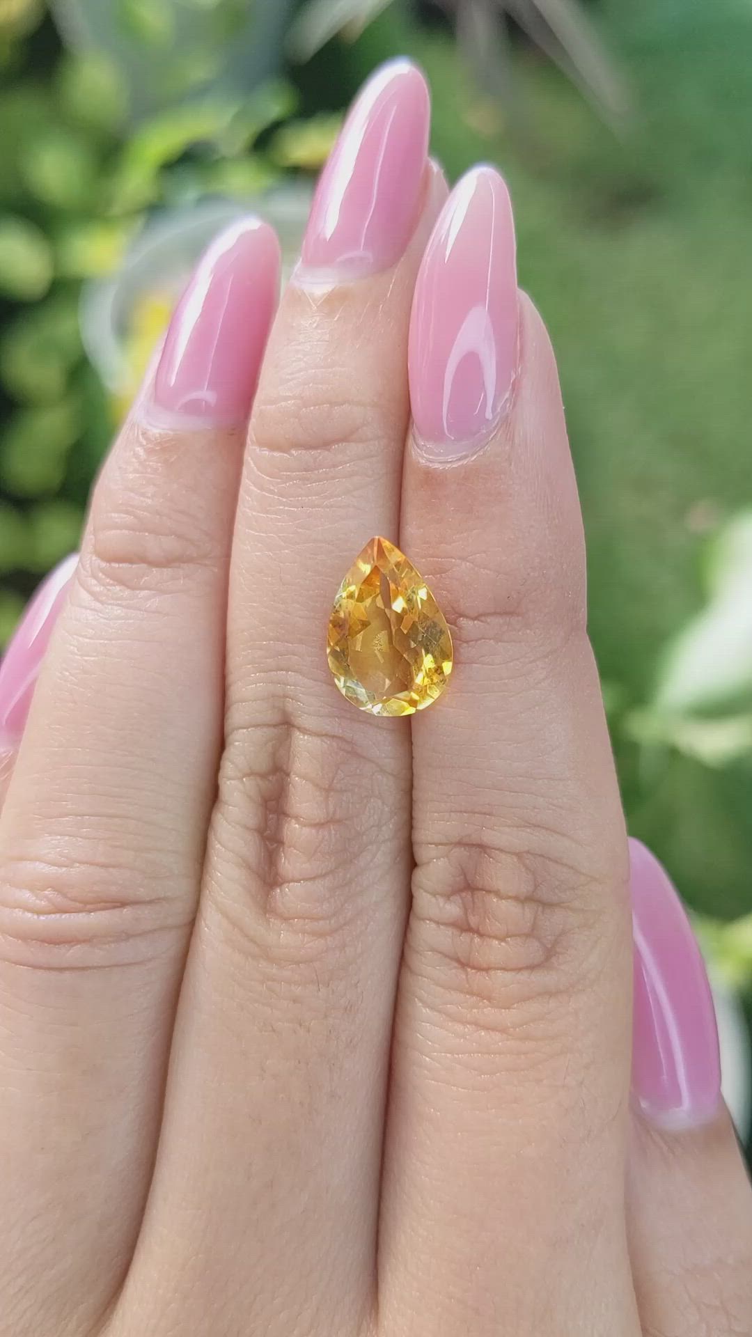 2.89 Ct. Citrine from Brazil Size Video