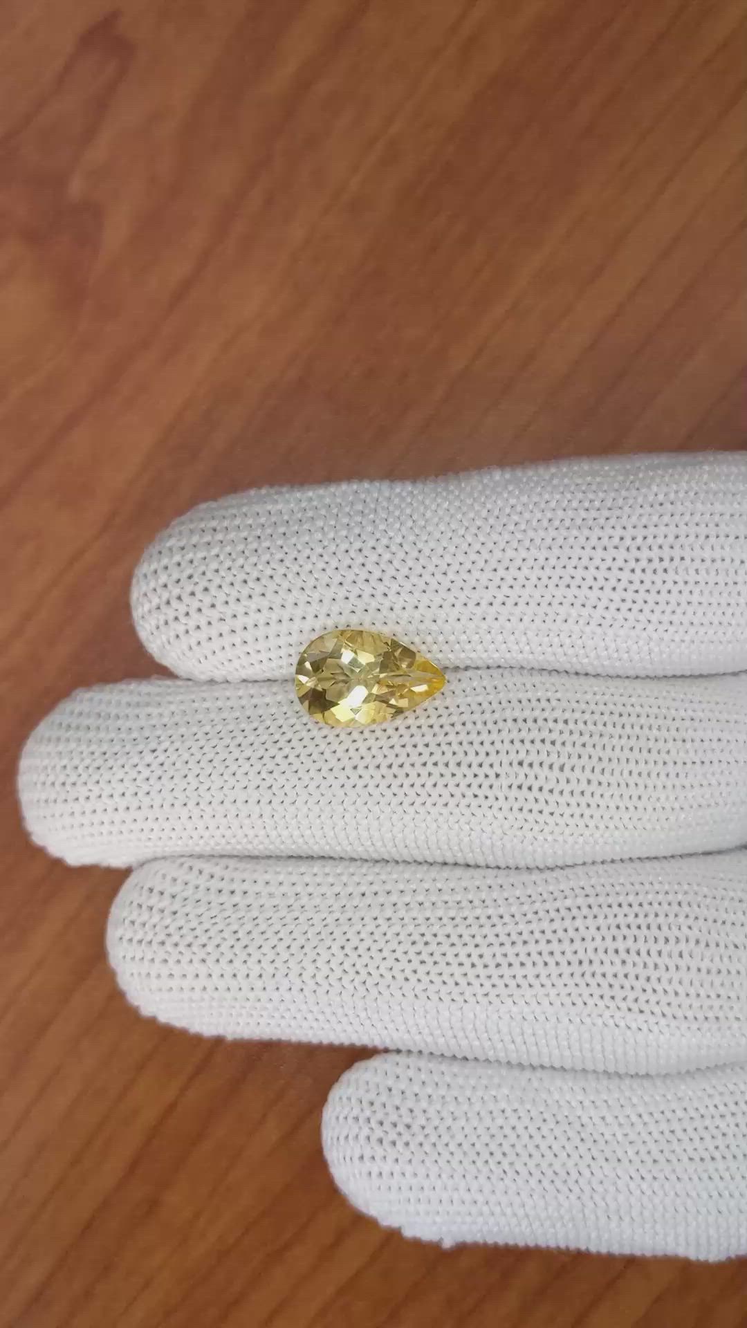 2.75 Ct. Citrine from Brazil Size Video