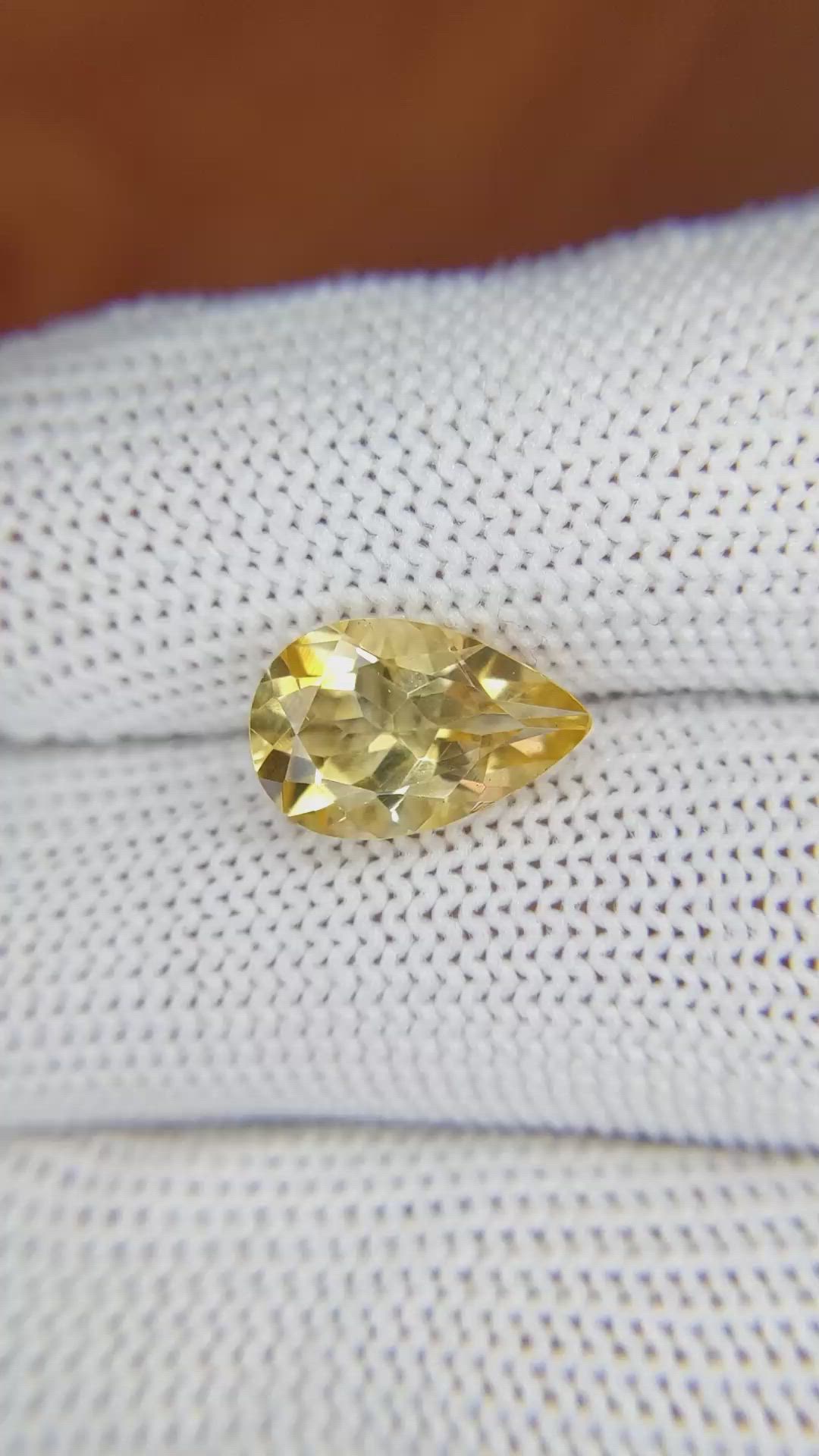 2.75 Ct. Citrine from Brazil Size Video