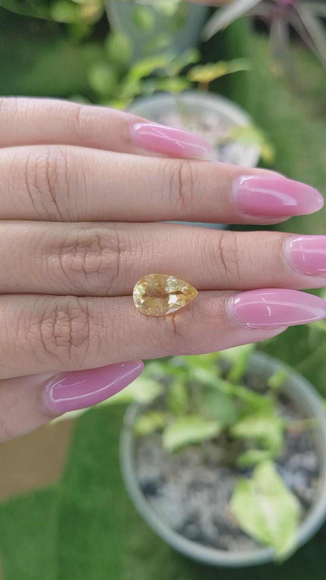 2.75 Ct. Citrine from Brazil Size Video
