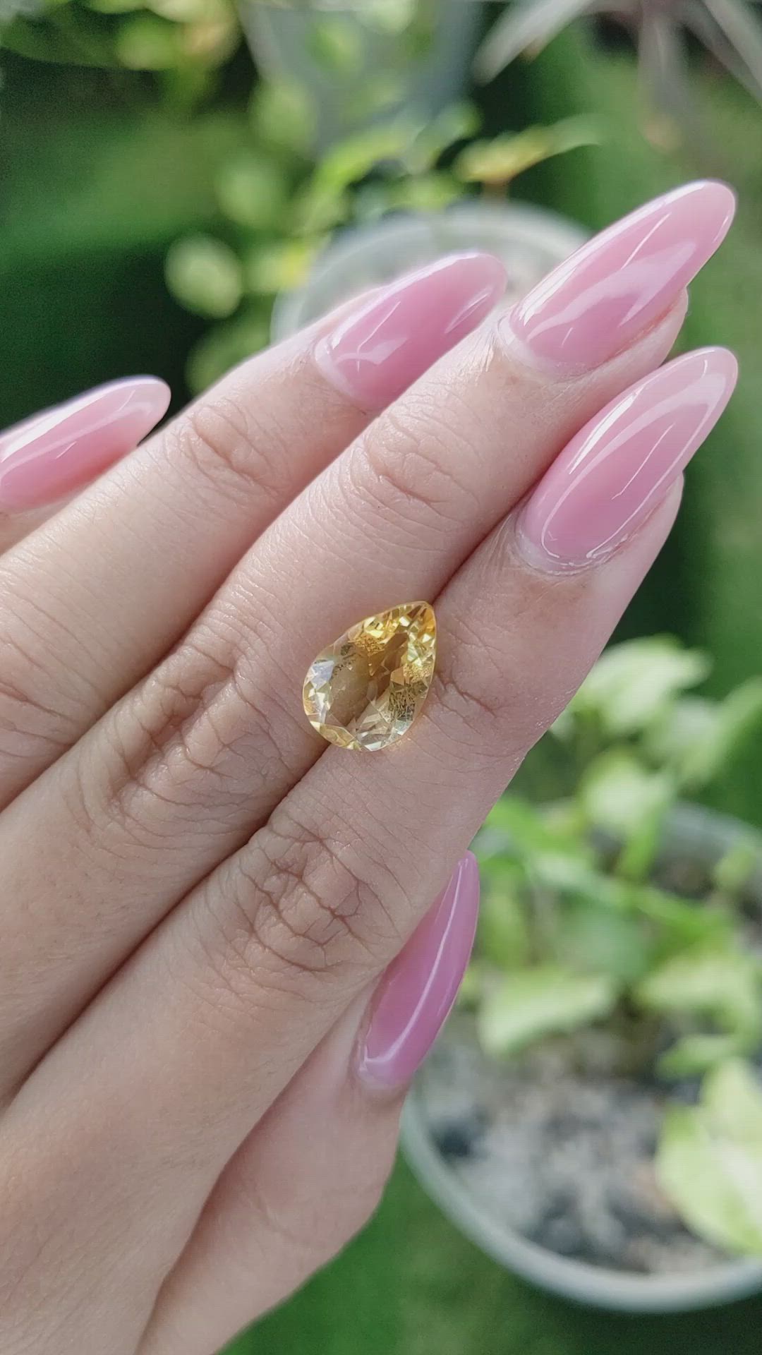3.13 Ct. Citrine from Brazil Size Video
