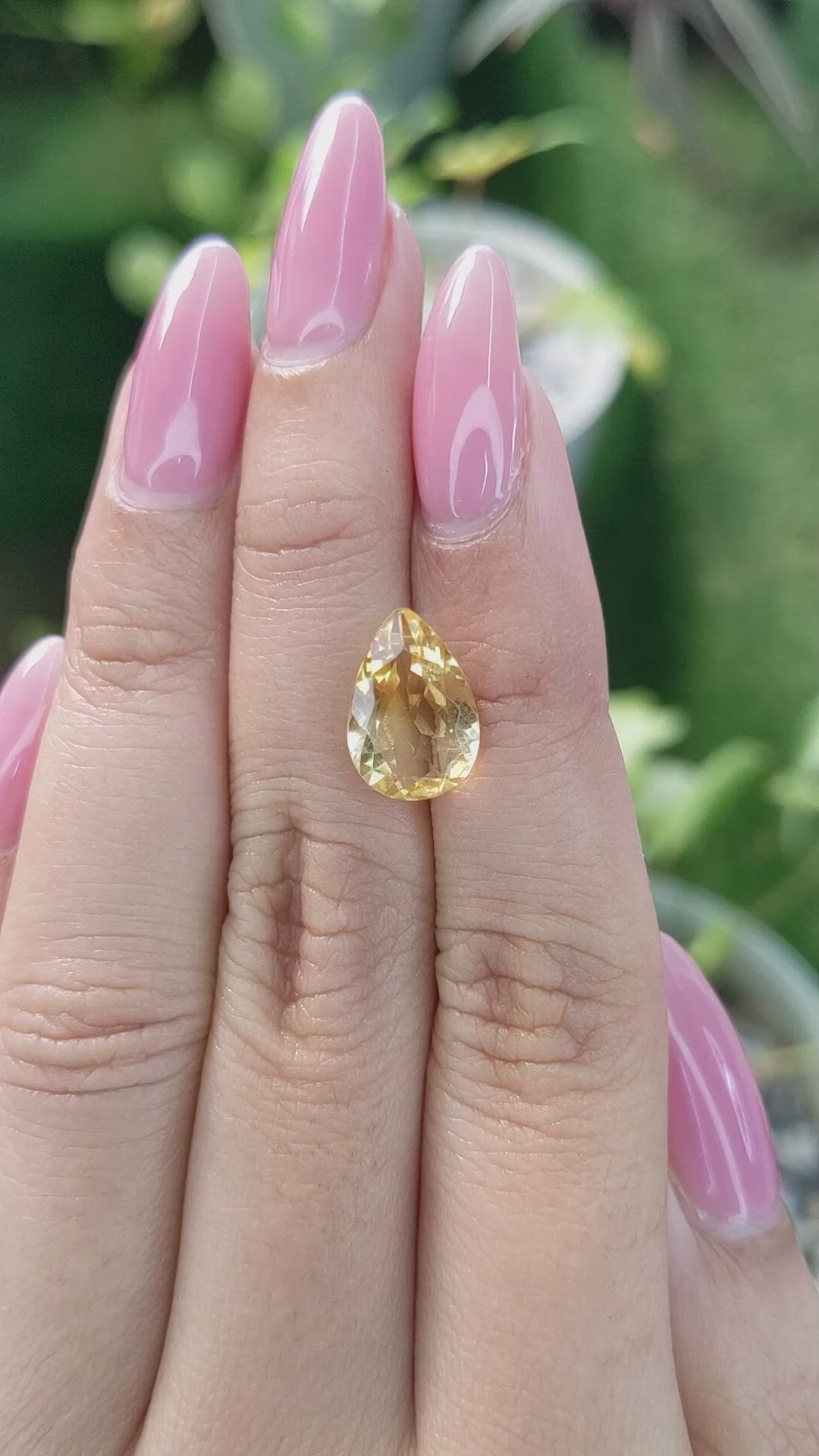 3.13 Ct. Citrine from Brazil Size Video