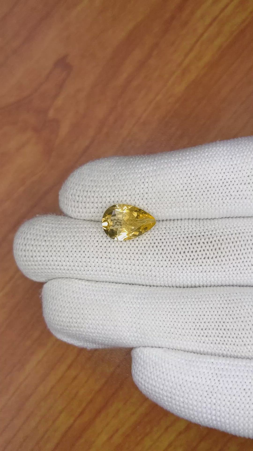 3.13 Ct. Citrine from Brazil Size Video