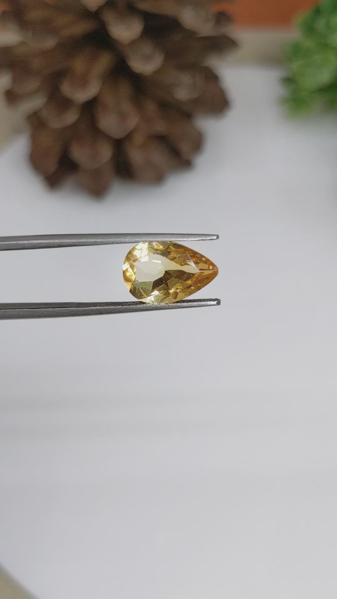 3.13 Ct. Citrine from Brazil Size Video