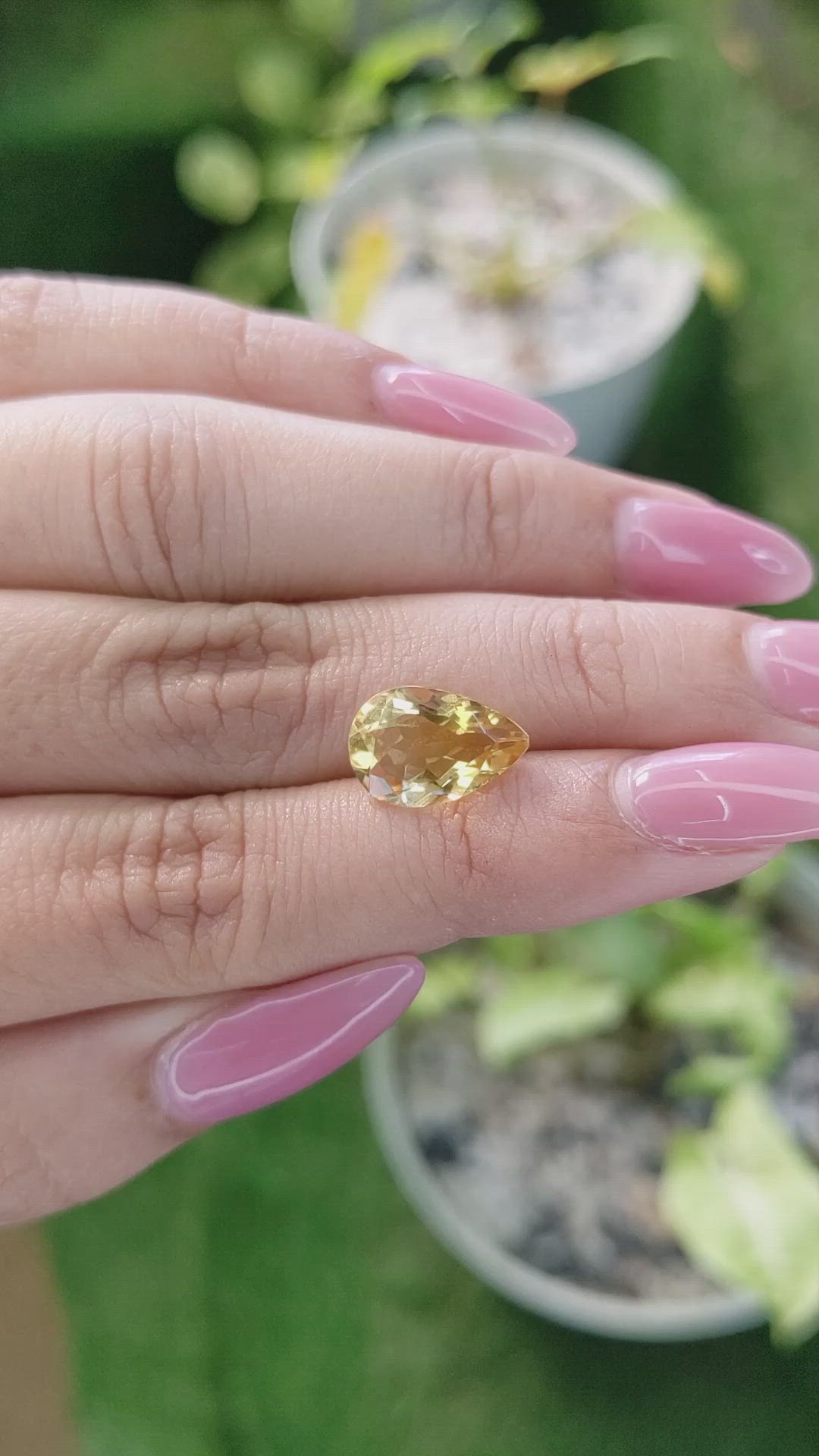 3.13 Ct. Citrine from Brazil Size Video