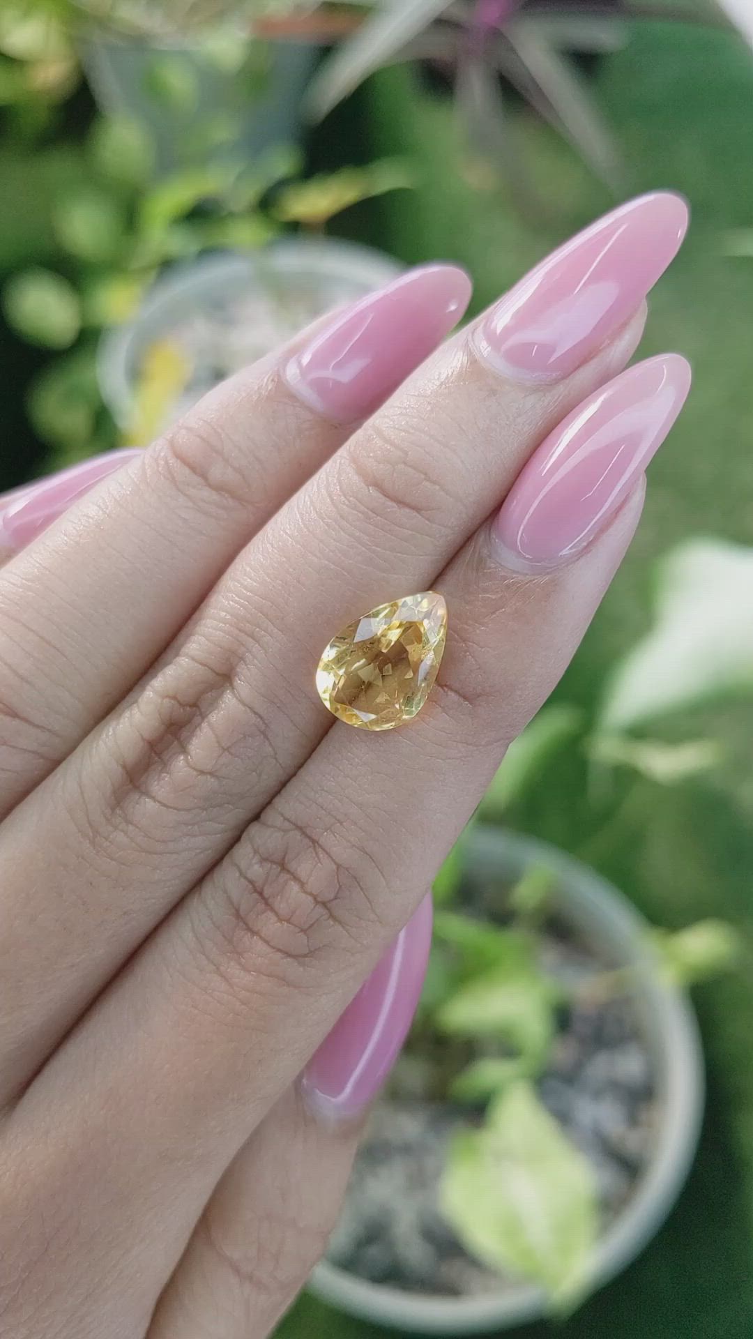 3.30 Ct. Citrine from Brazil Size Video