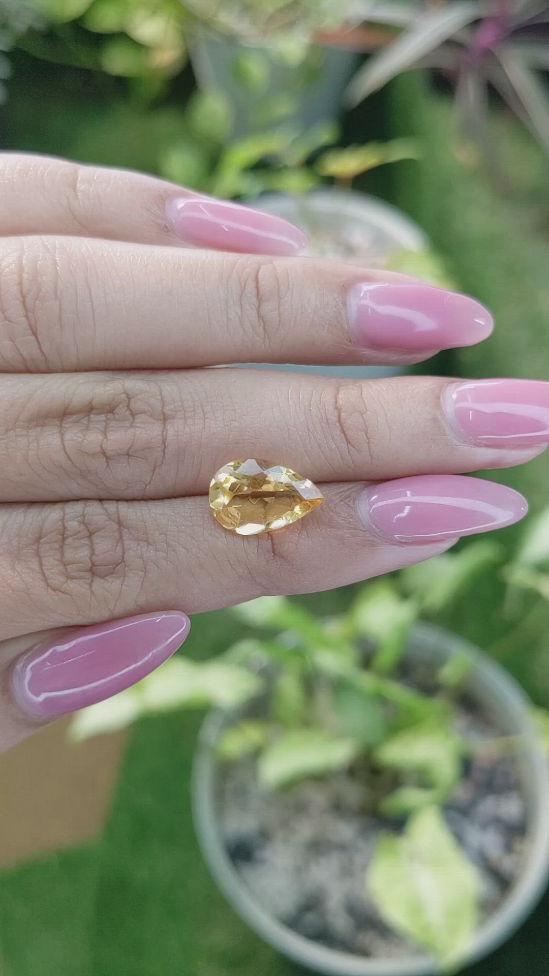 3.30 Ct. Citrine from Brazil Size Video