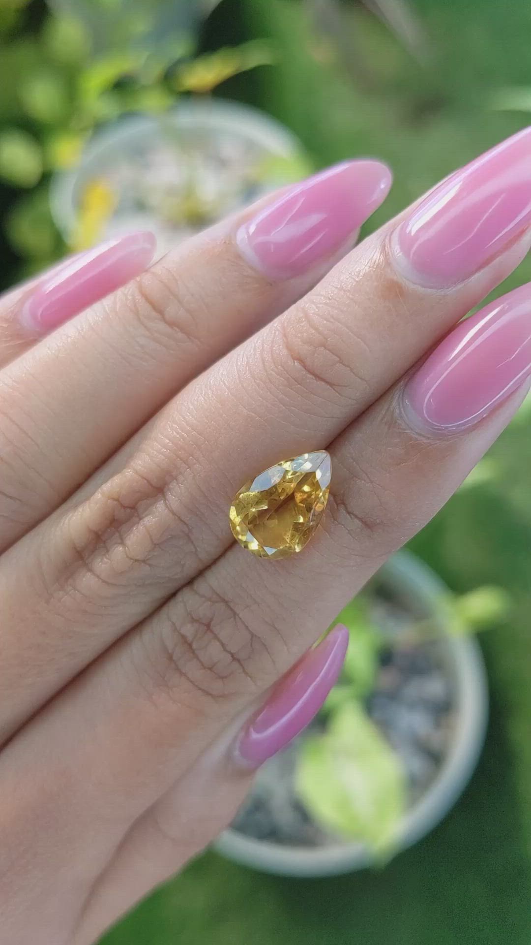 3.39 Ct. Citrine from Brazil Size Video