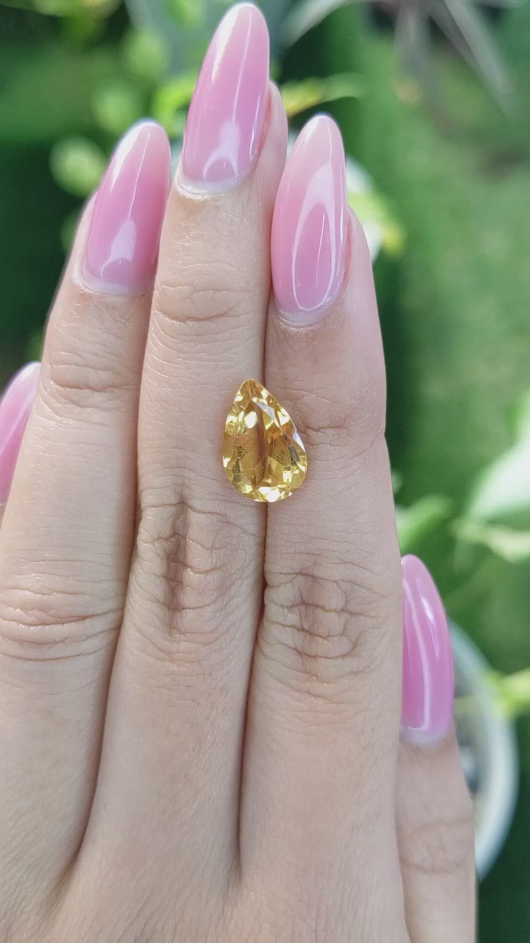 3.39 Ct. Citrine from Brazil Size Video