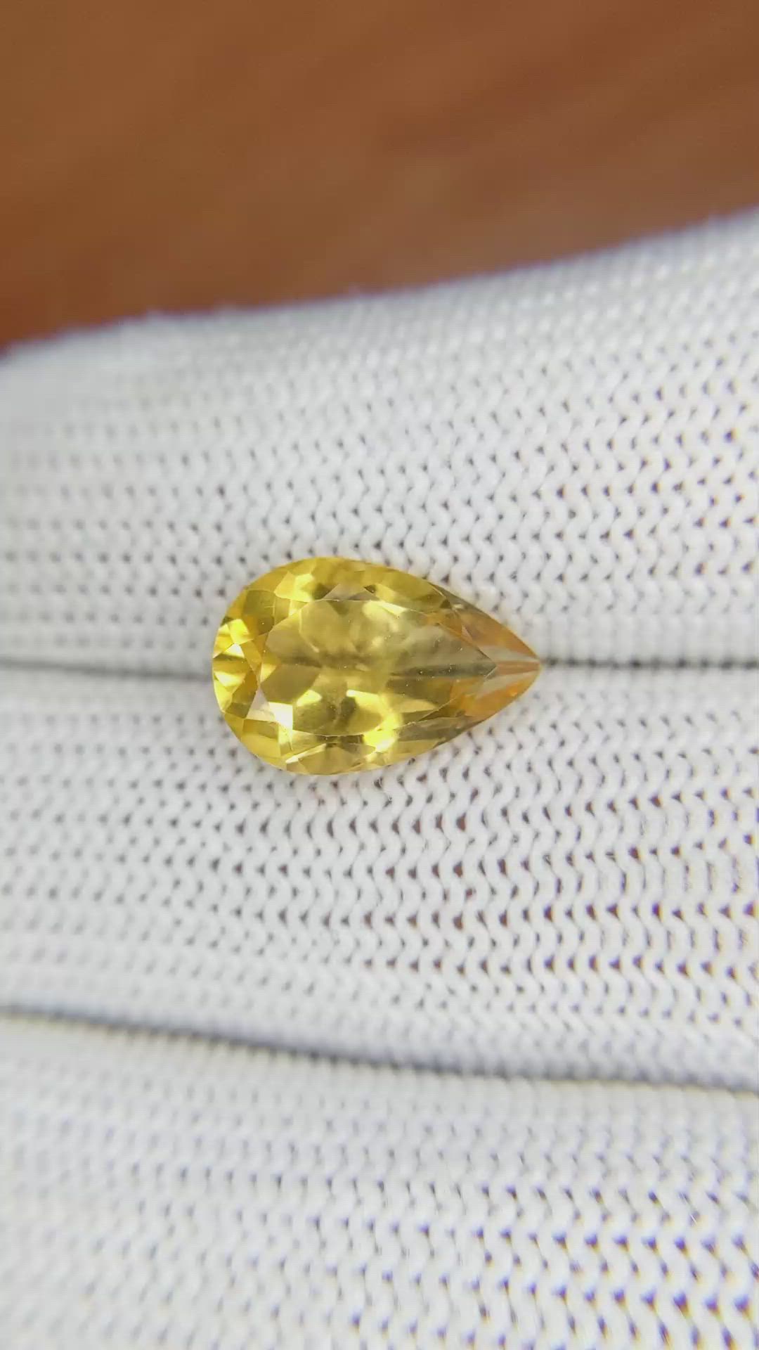 3.39 Ct. Citrine from Brazil Size Video