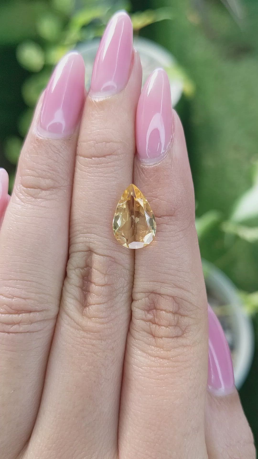 2.77 Ct. Citrine from Brazil Size Video