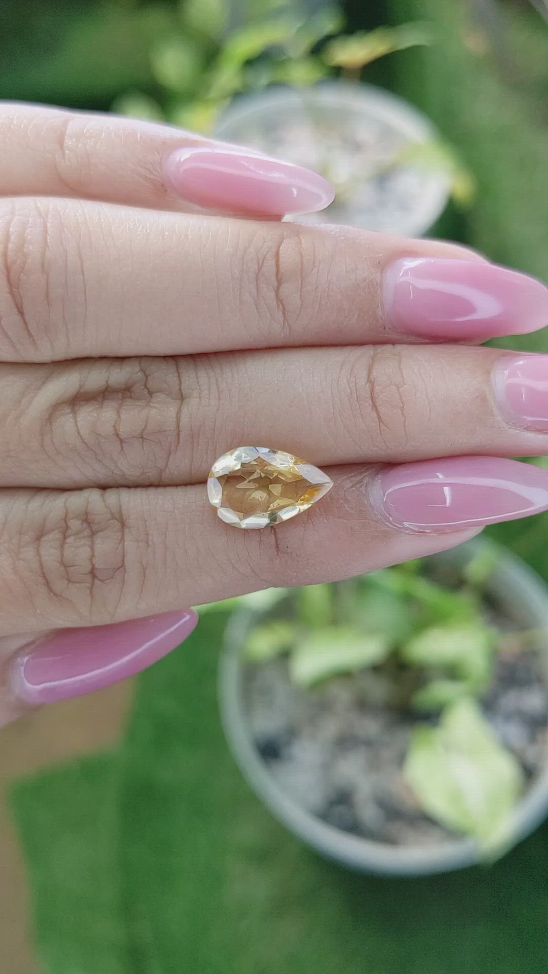 2.77 Ct. Citrine from Brazil Size Video