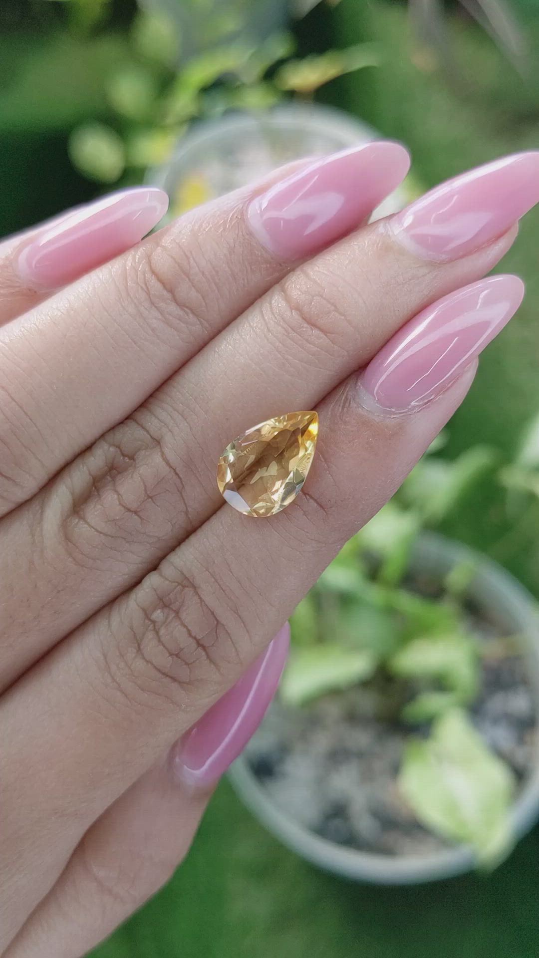 2.77 Ct. Citrine from Brazil Size Video
