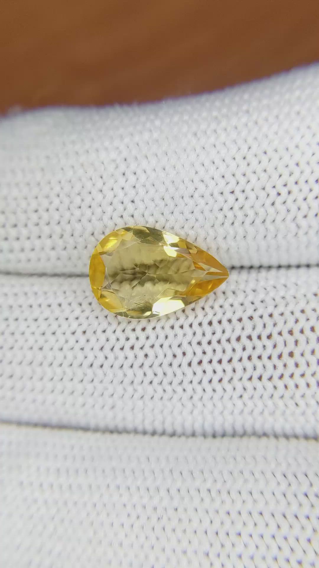 2.77 Ct. Citrine from Brazil Size Video