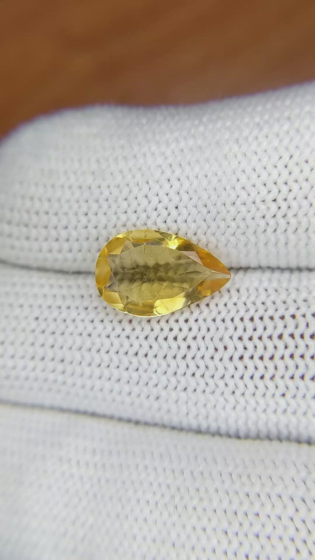 2.58 Ct. Citrine from Brazil Size Video