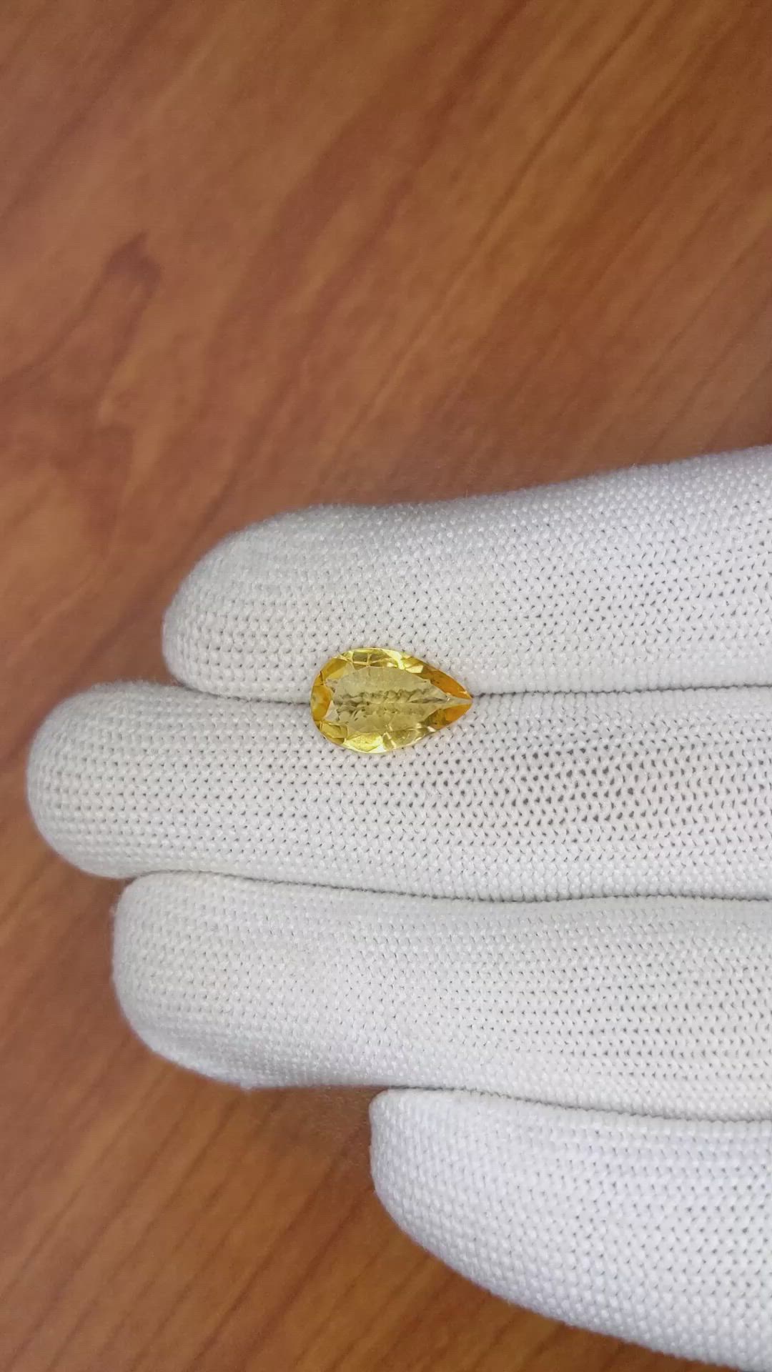 2.58 Ct. Citrine from Brazil Size Video