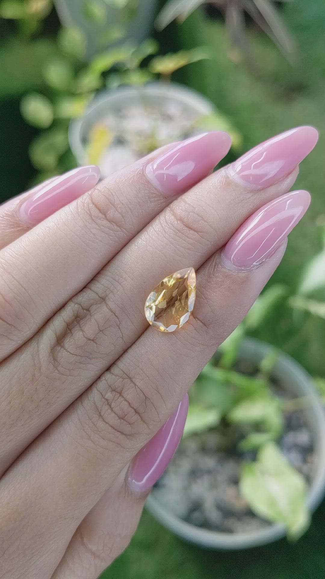 2.58 Ct. Citrine from Brazil Size Video