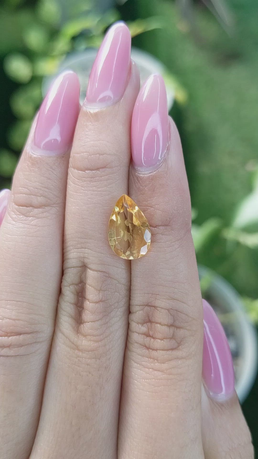 2.58 Ct. Citrine from Brazil Size Video