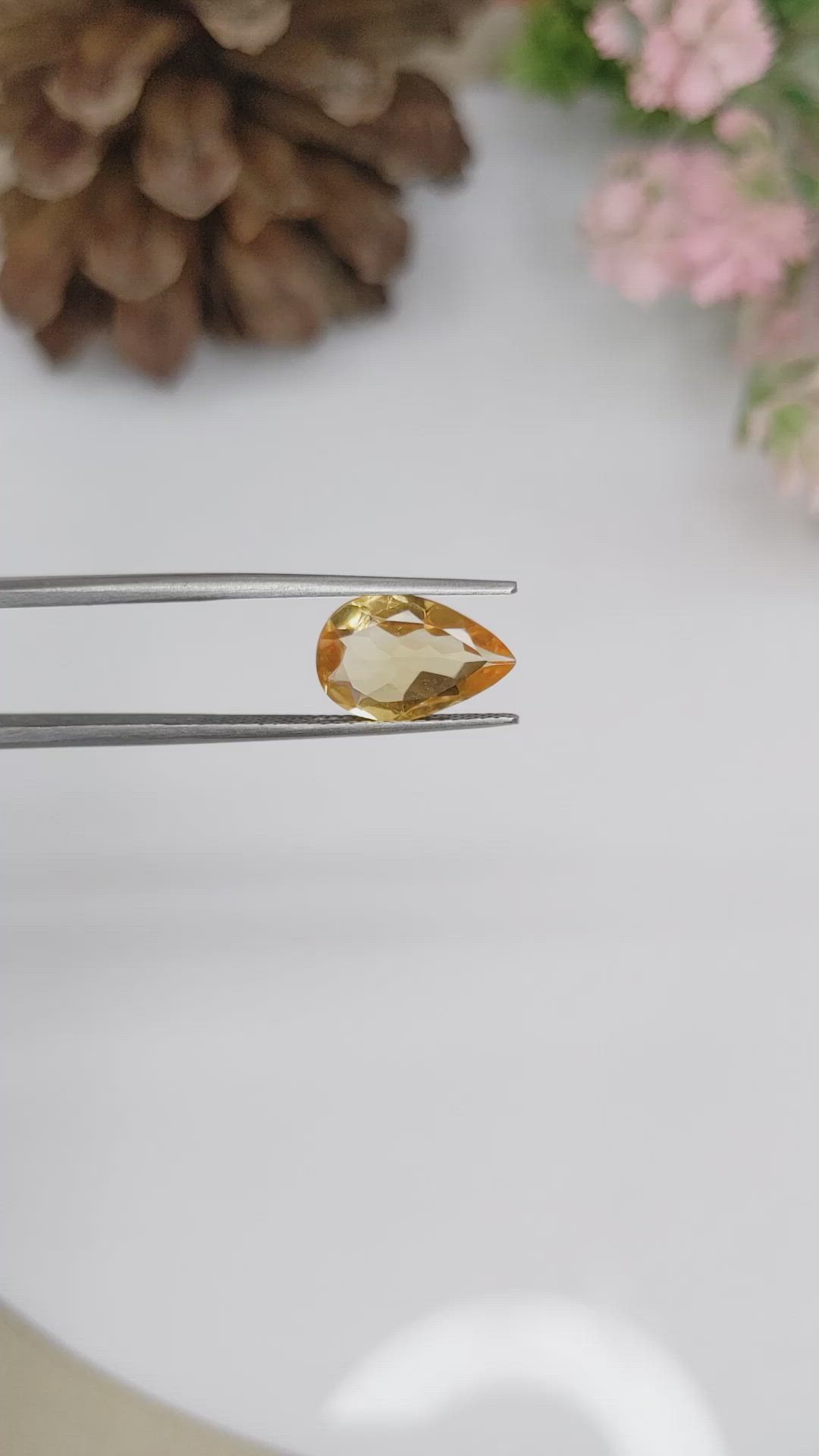 2.58 Ct. Citrine from Brazil Size Video