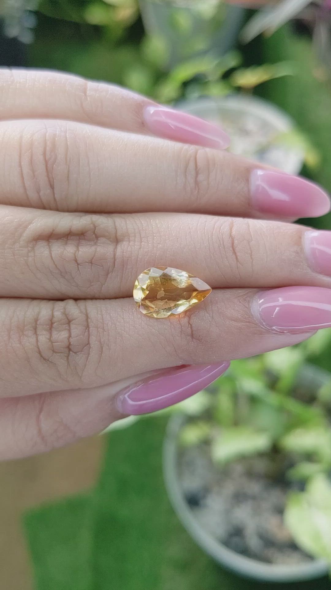 2.94 Ct. Citrine from Brazil Size Video