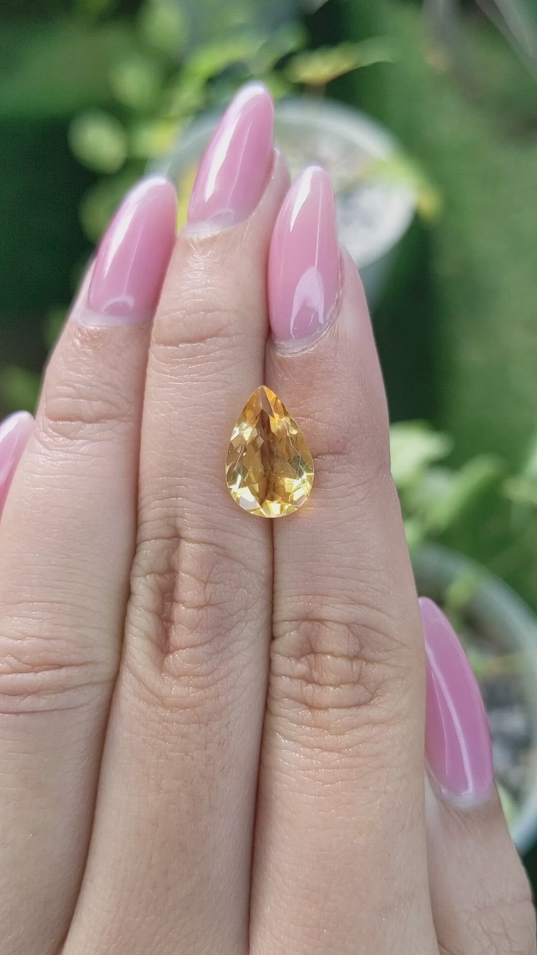 2.94 Ct. Citrine from Brazil Size Video