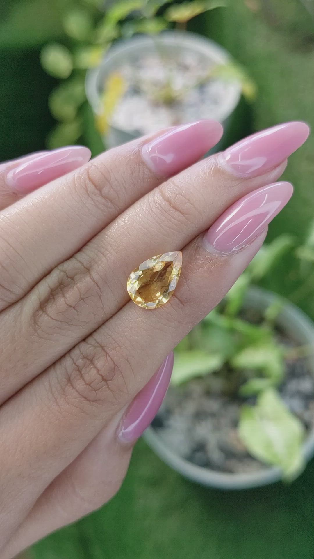 2.94 Ct. Citrine from Brazil Size Video