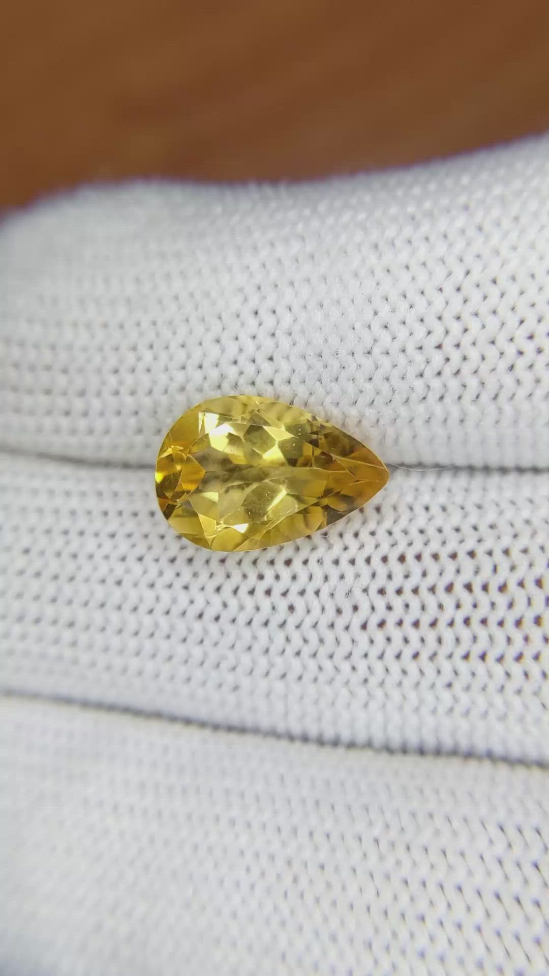 3.43 Ct. Citrine from Brazil Size Video