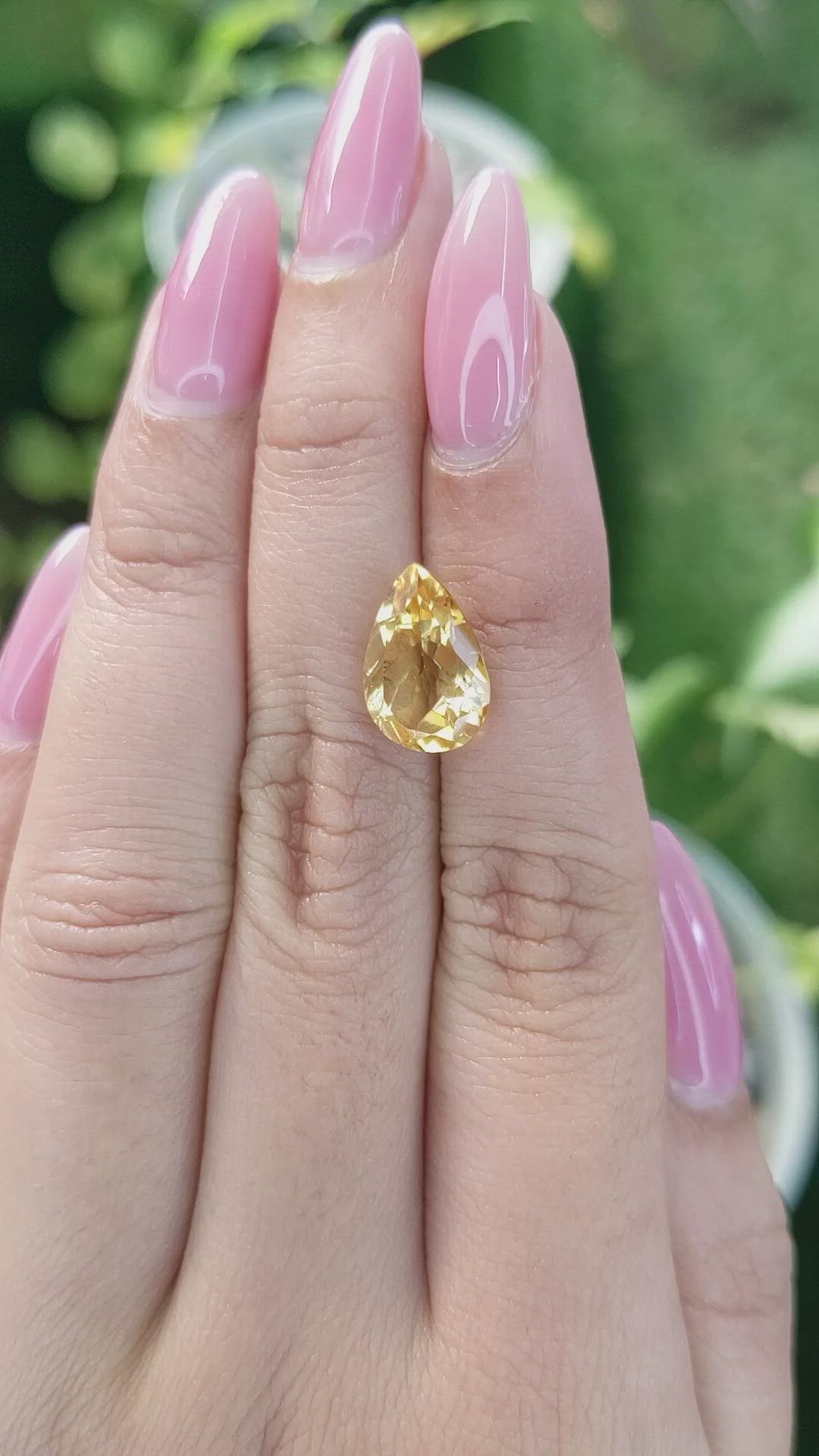 3.43 Ct. Citrine from Brazil Size Video