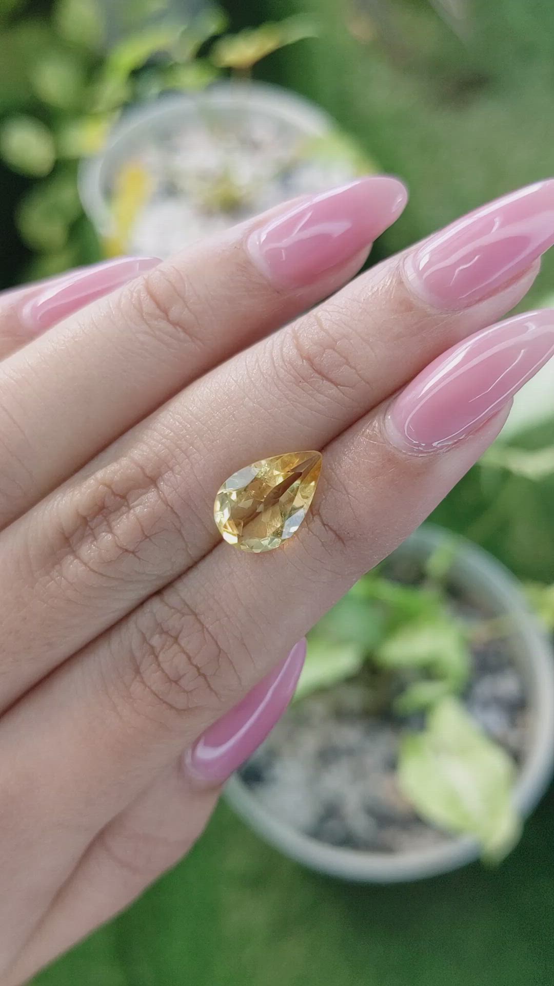 2.92 Ct. Citrine from Brazil Size Video