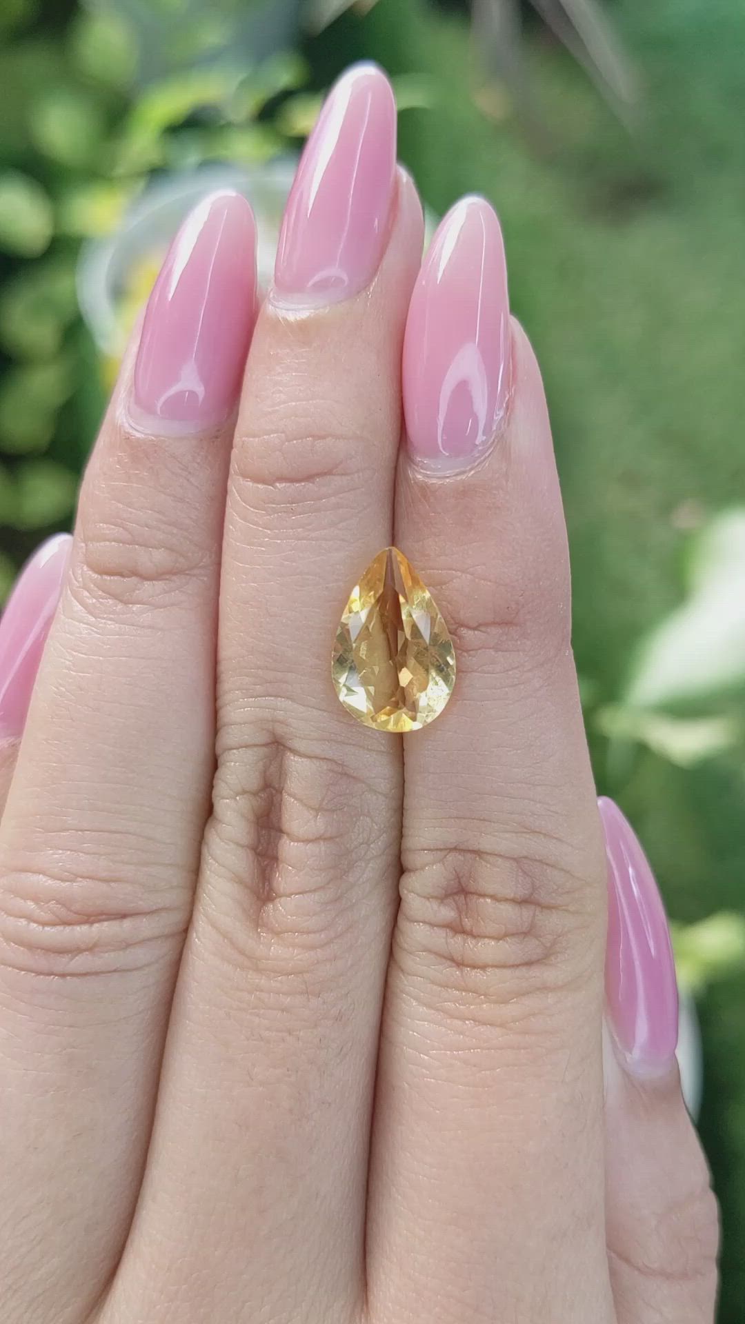 2.92 Ct. Citrine from Brazil Size Video