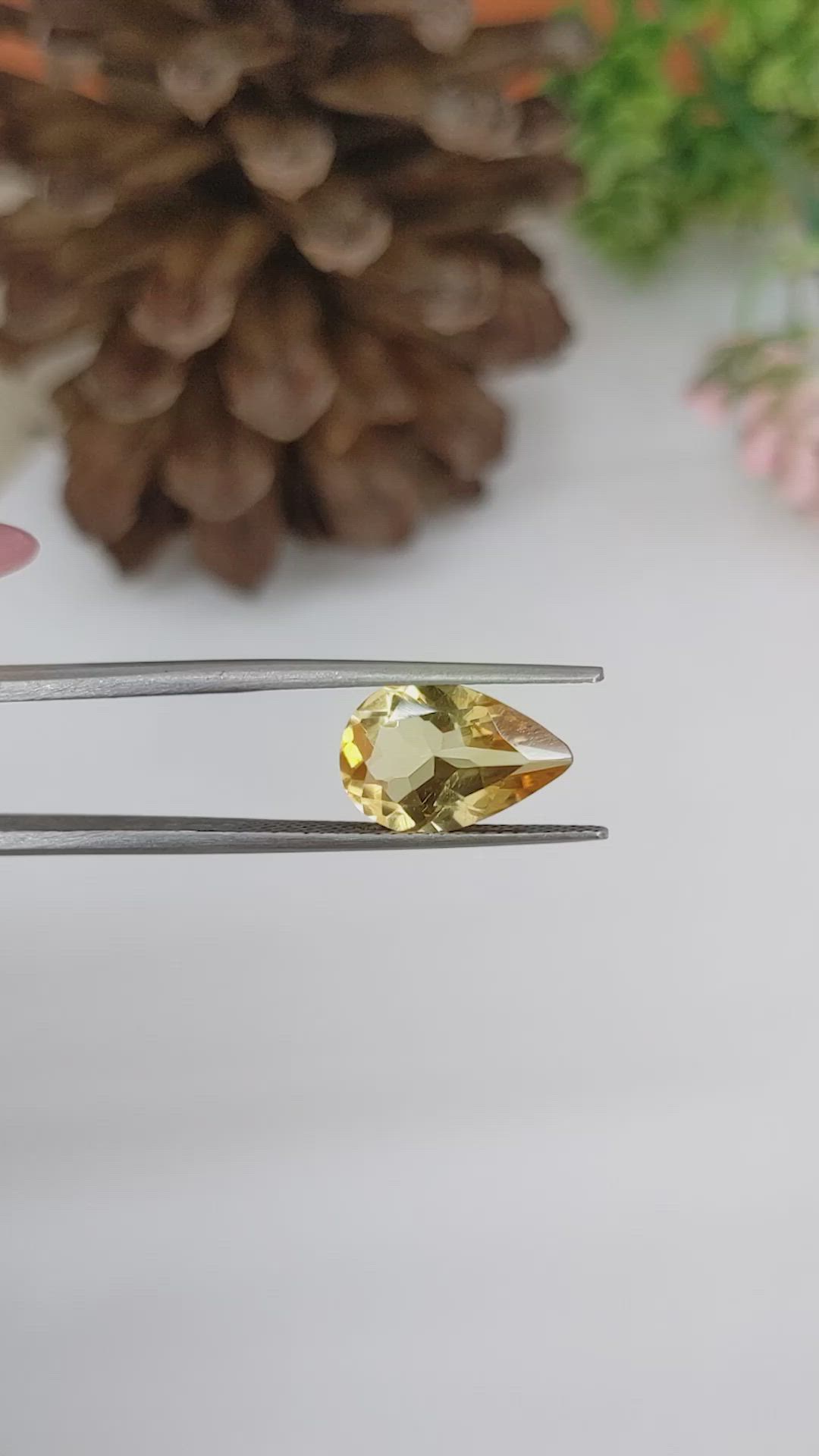 2.92 Ct. Citrine from Brazil Size Video