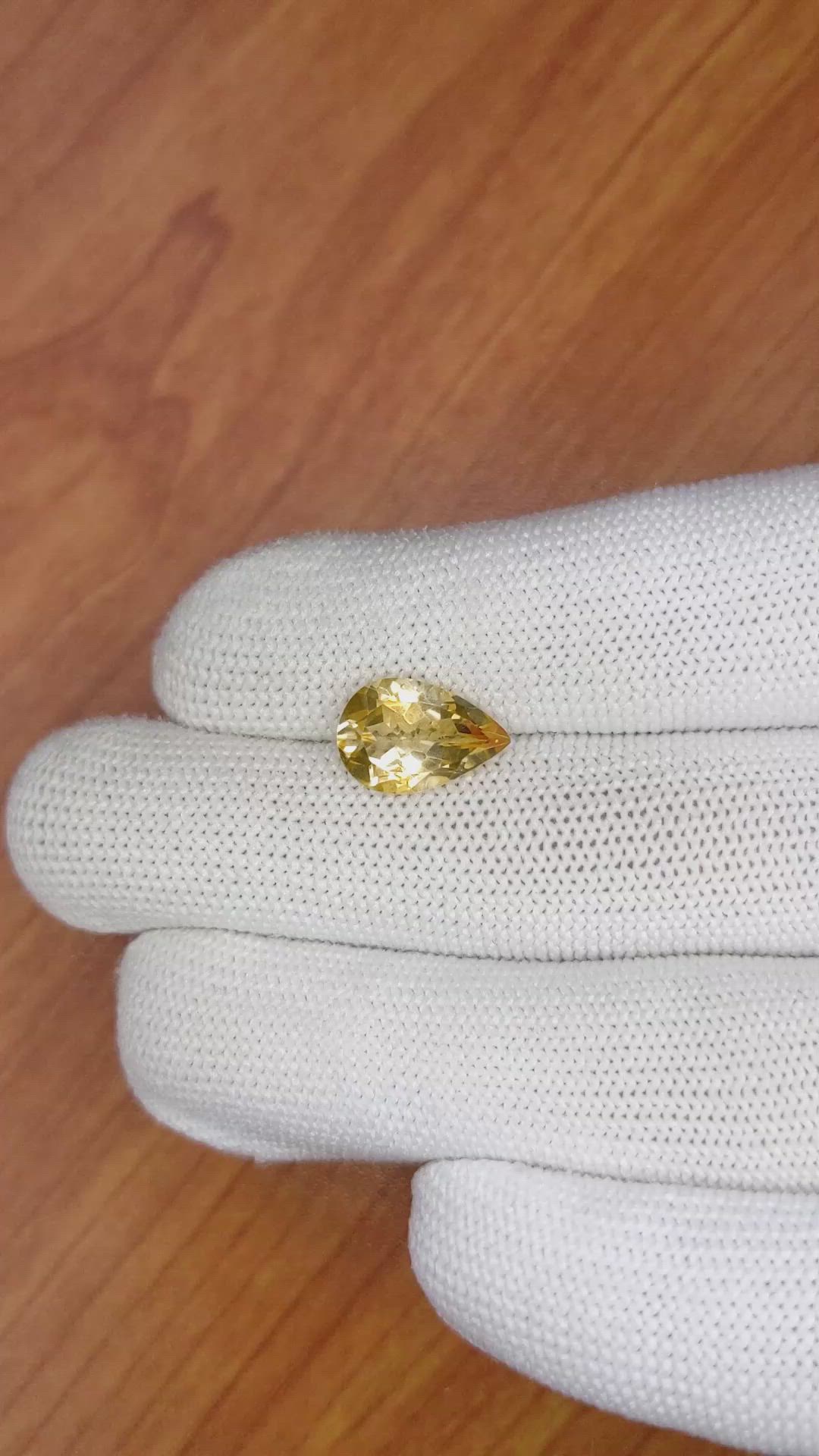 3.14 Ct. Citrine from Brazil Size Video