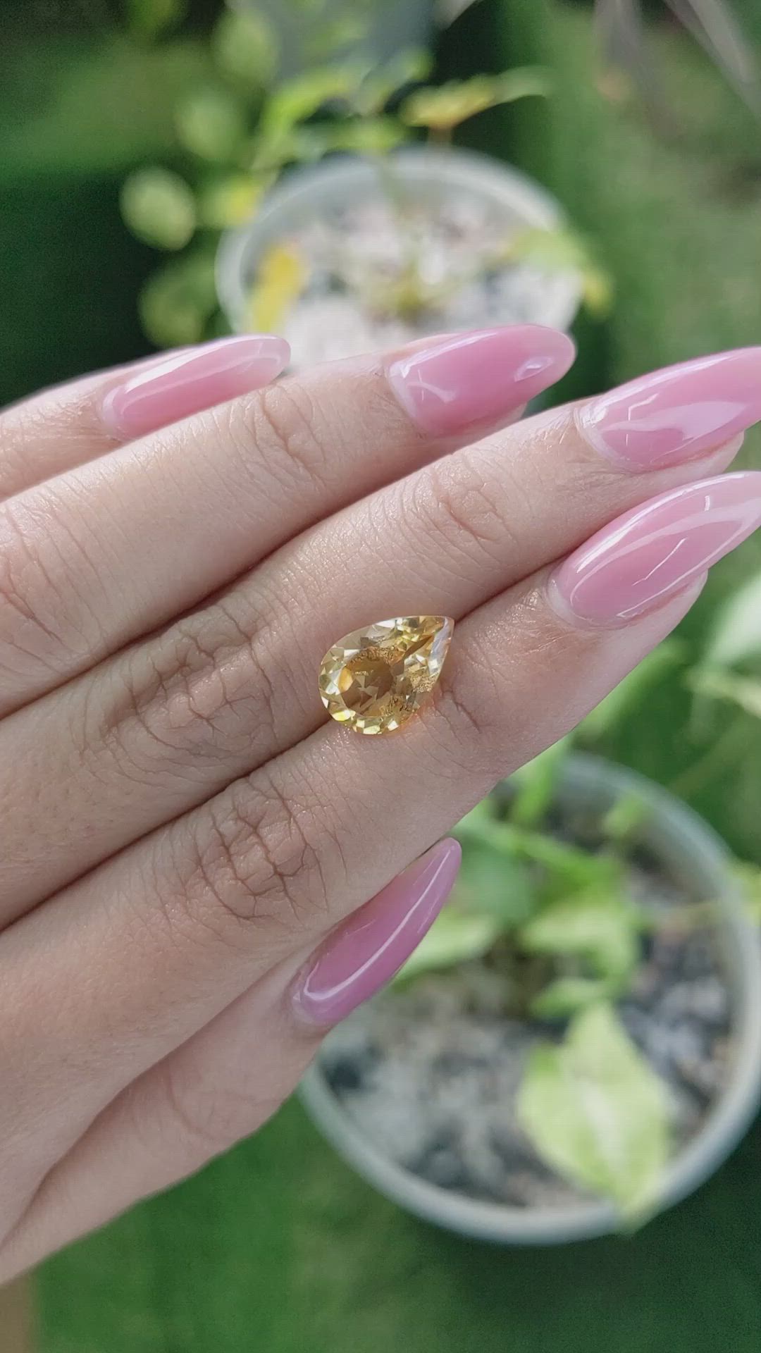 3.14 Ct. Citrine from Brazil Size Video