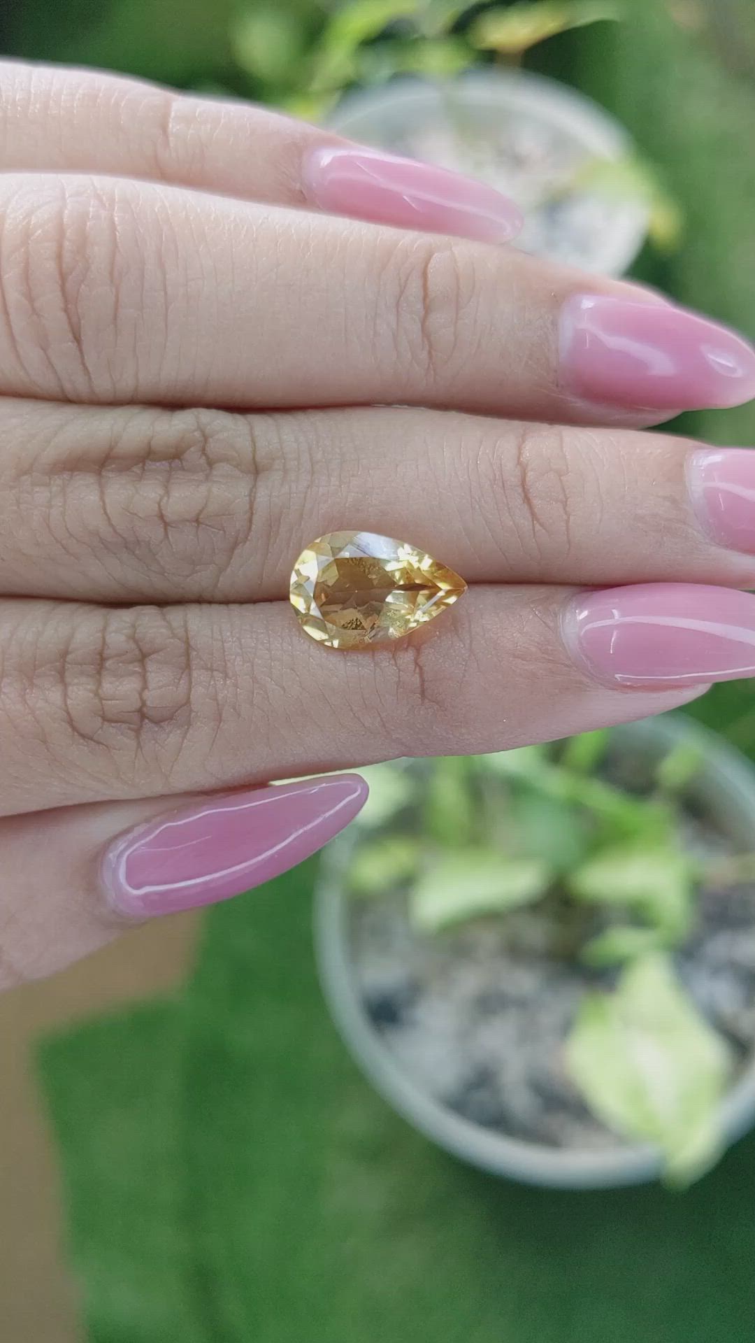 3.14 Ct. Citrine from Brazil Size Video