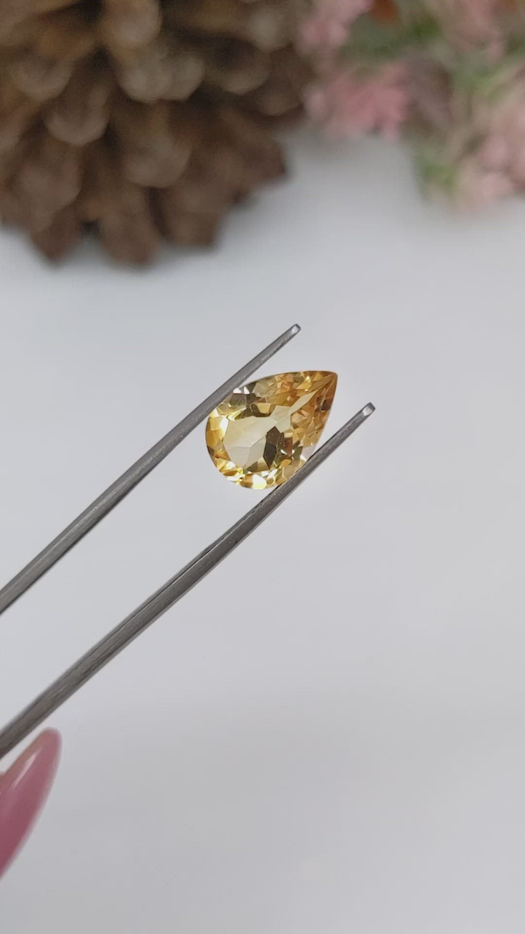 3.14 Ct. Citrine from Brazil Size Video